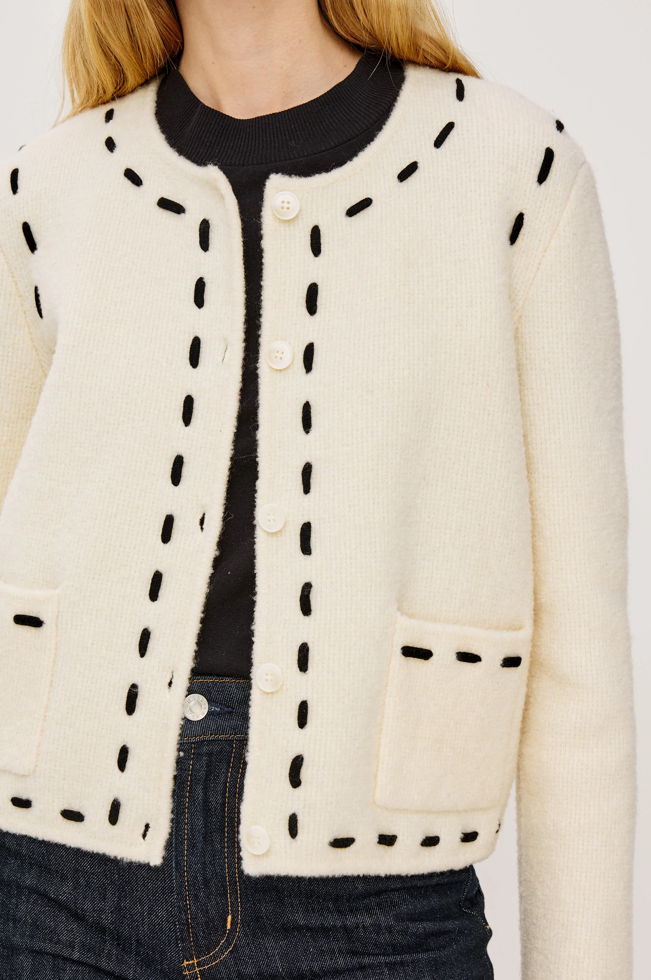 JULIETTE CARDIGAN - IVORY - Image 2
