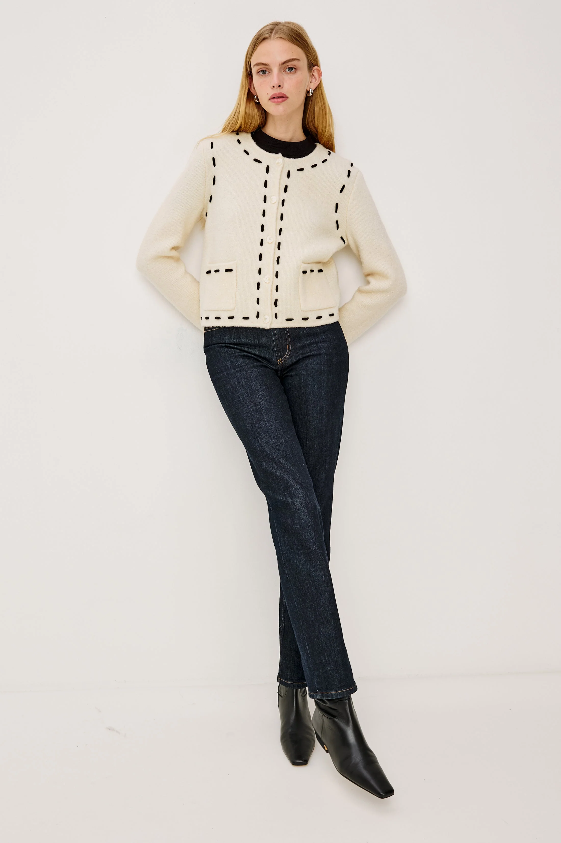 JULIETTE CARDIGAN - IVORY - Image 3