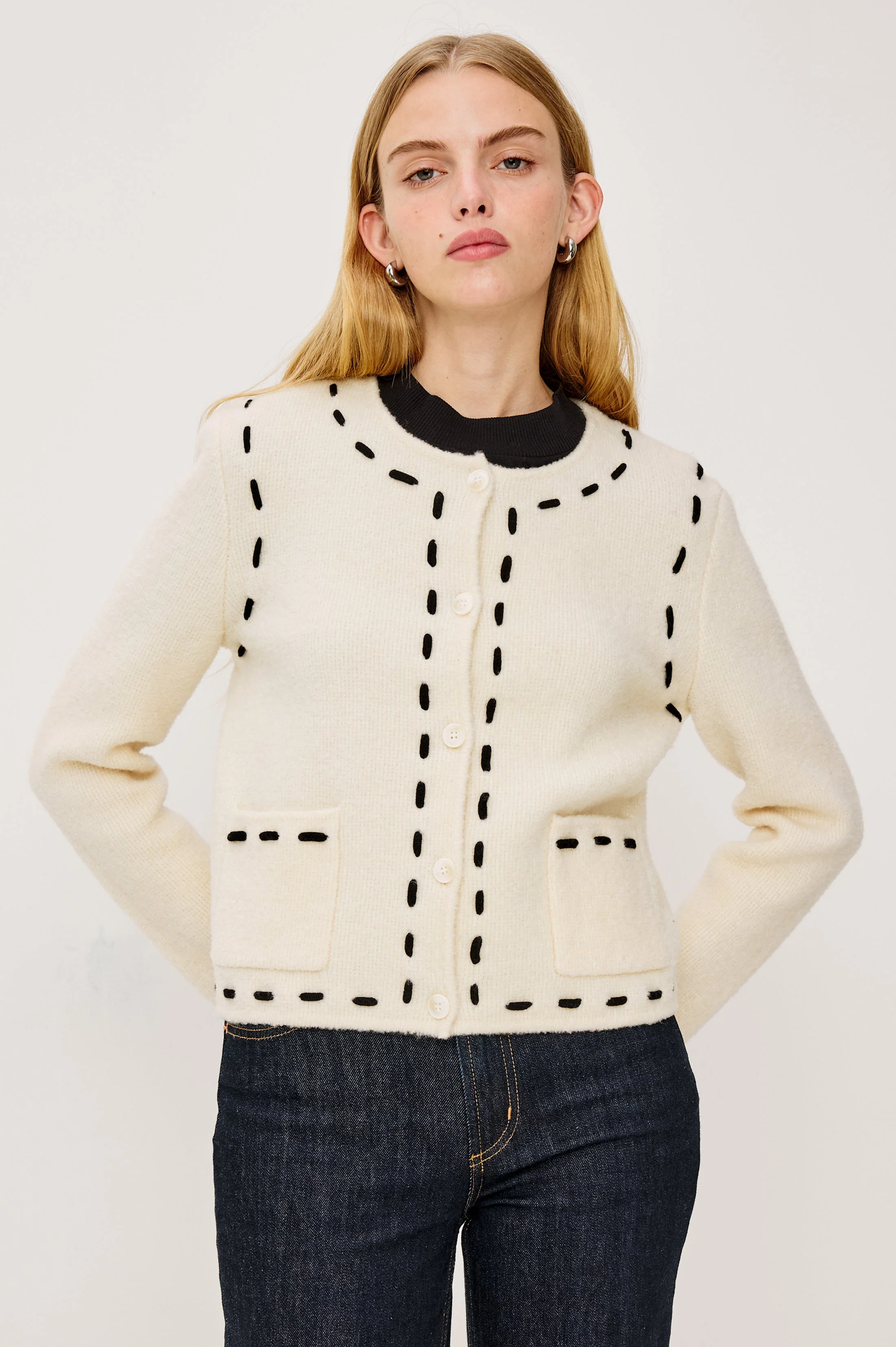 JULIETTE CARDIGAN - IVORY - Image 4