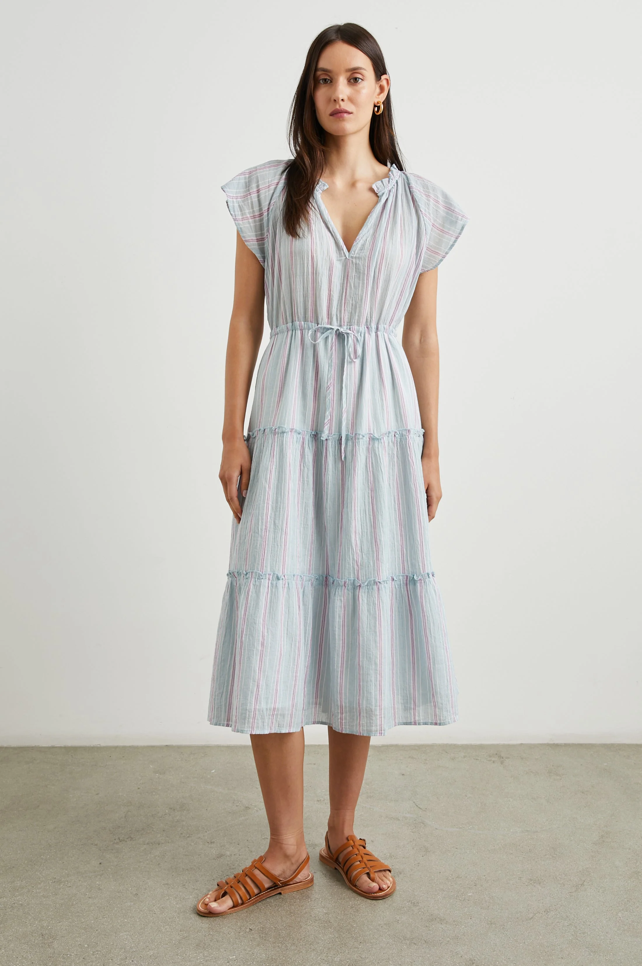 JUNI DRESS - PLACID STRIPE