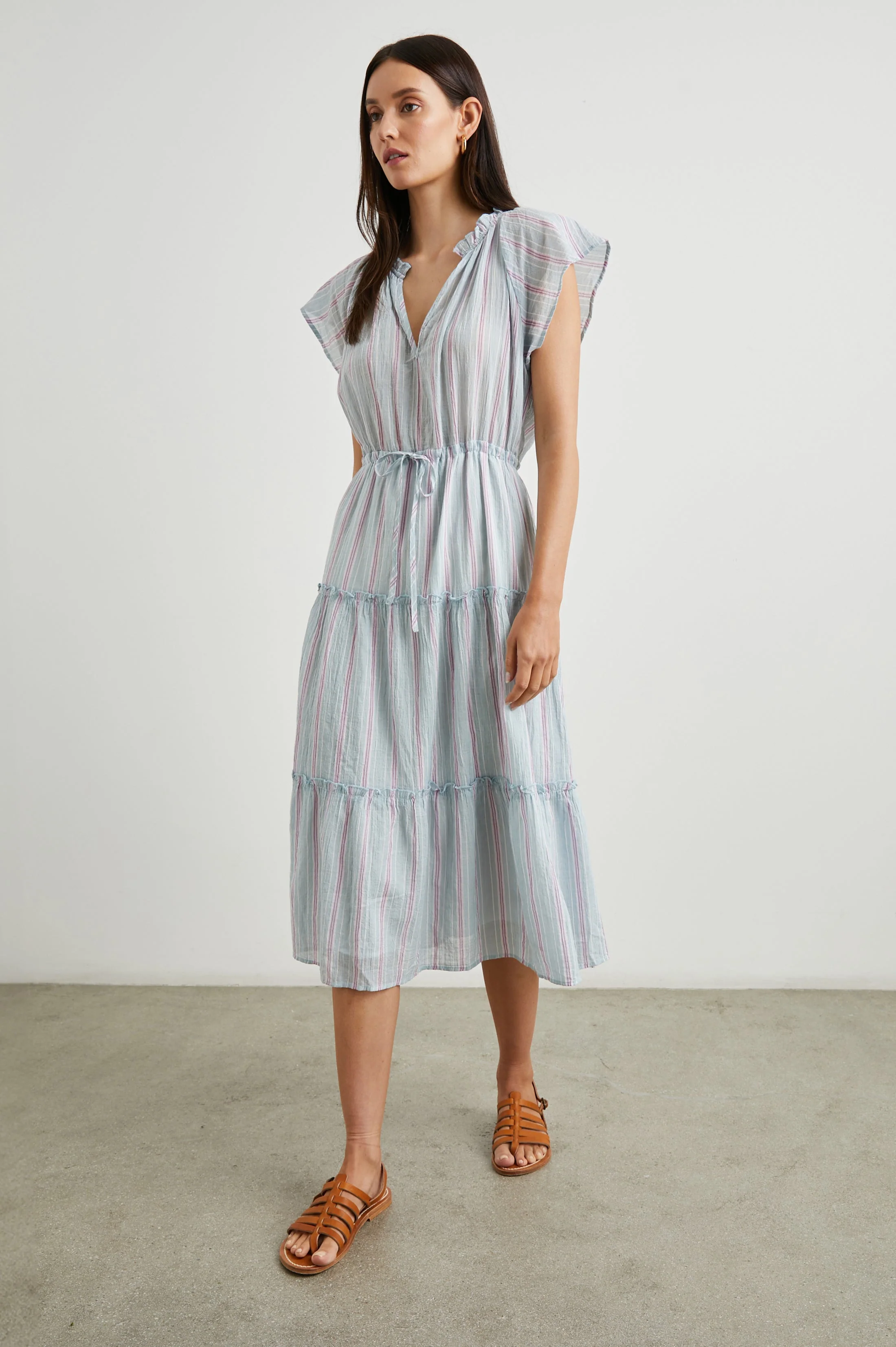 JUNI DRESS - PLACID STRIPE - Image 4