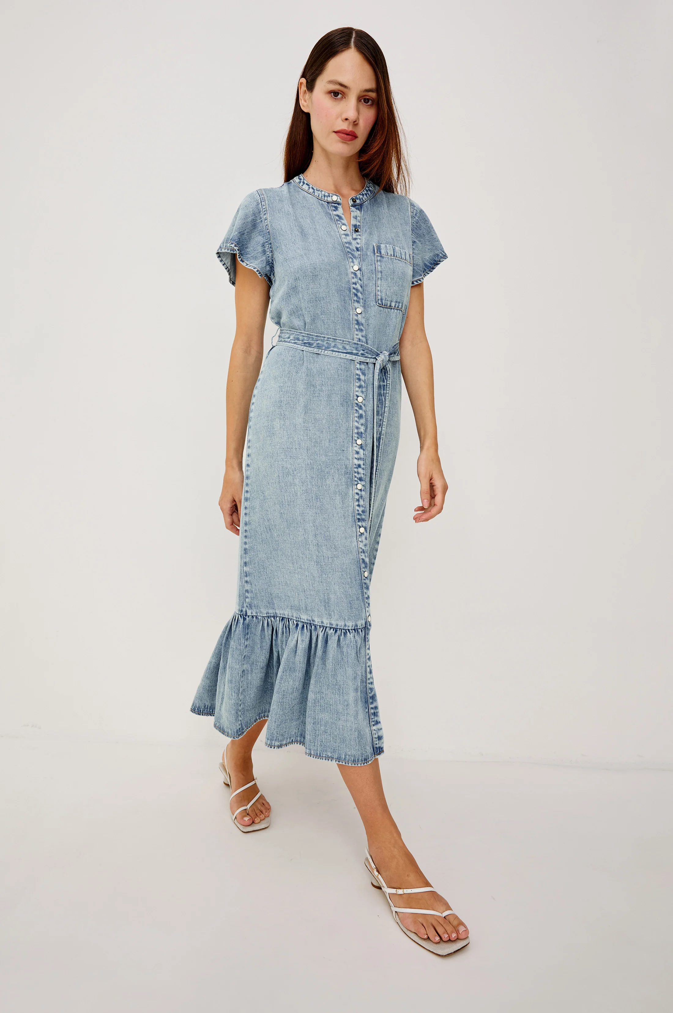 KAHLO DRESS - FADED INDIGO - Image 3