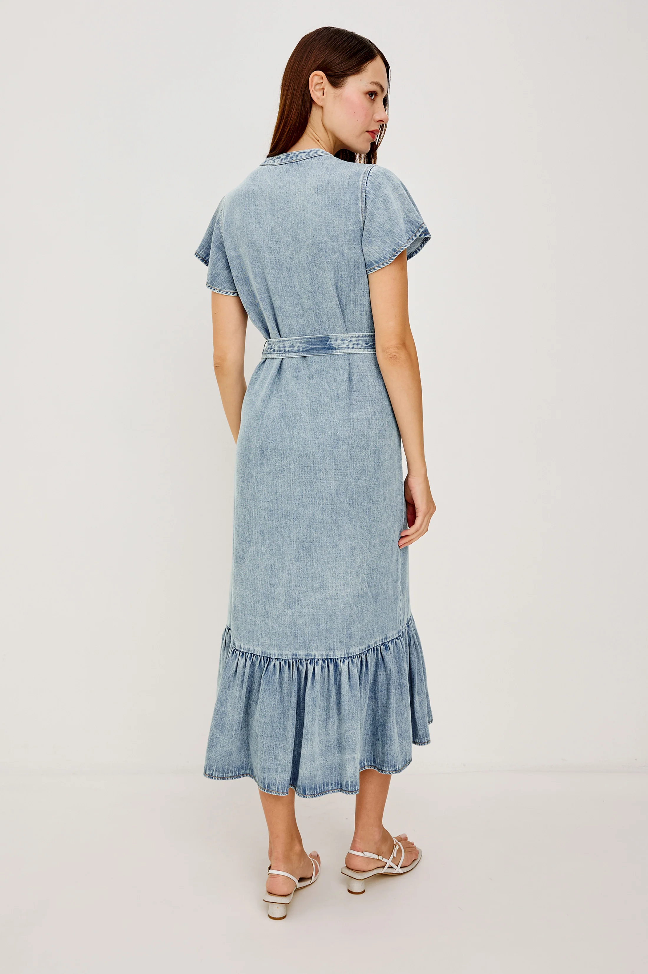 KAHLO DRESS - FADED INDIGO - Image 5