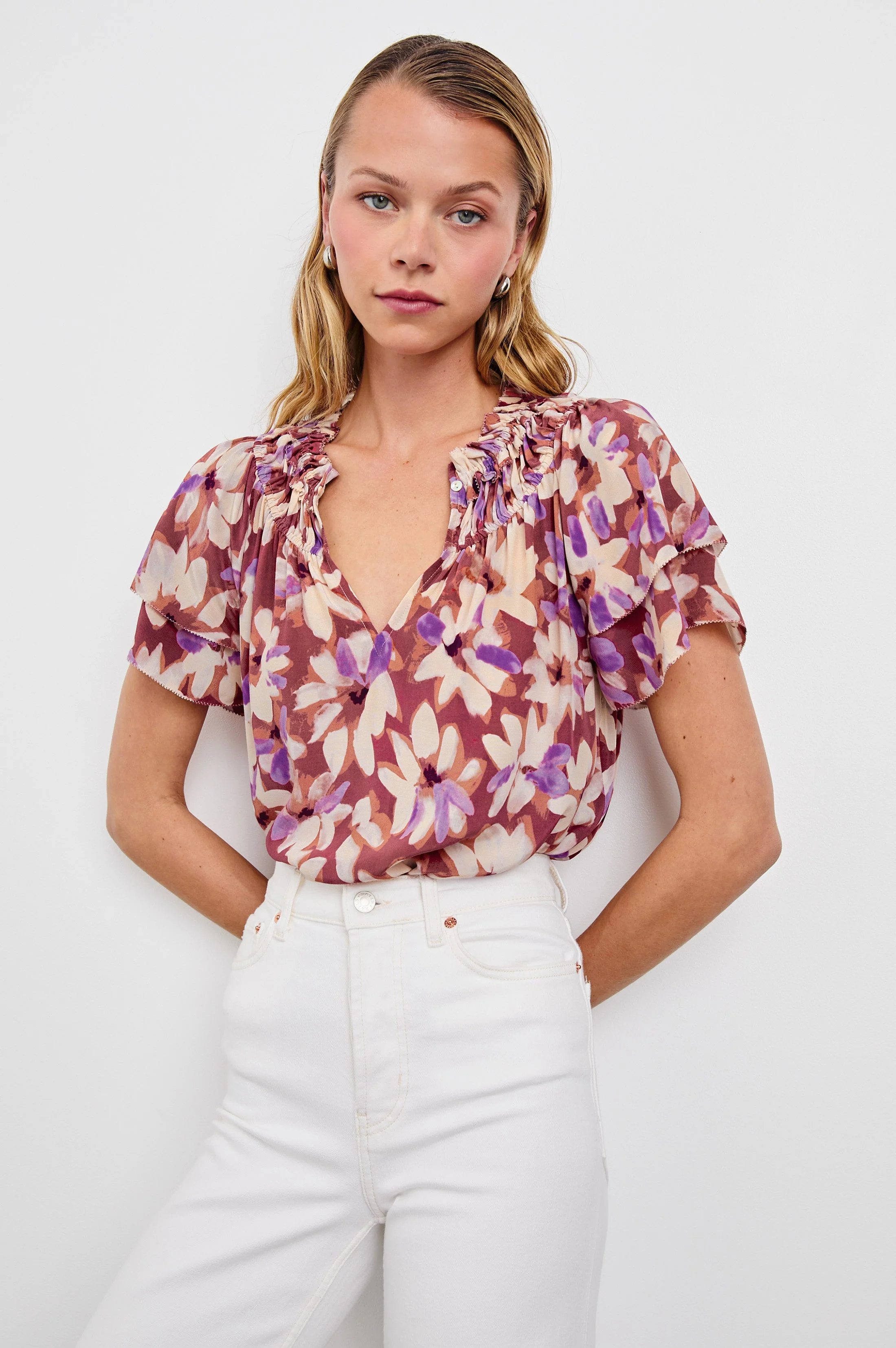 KAMILA TOP - AMARANTH