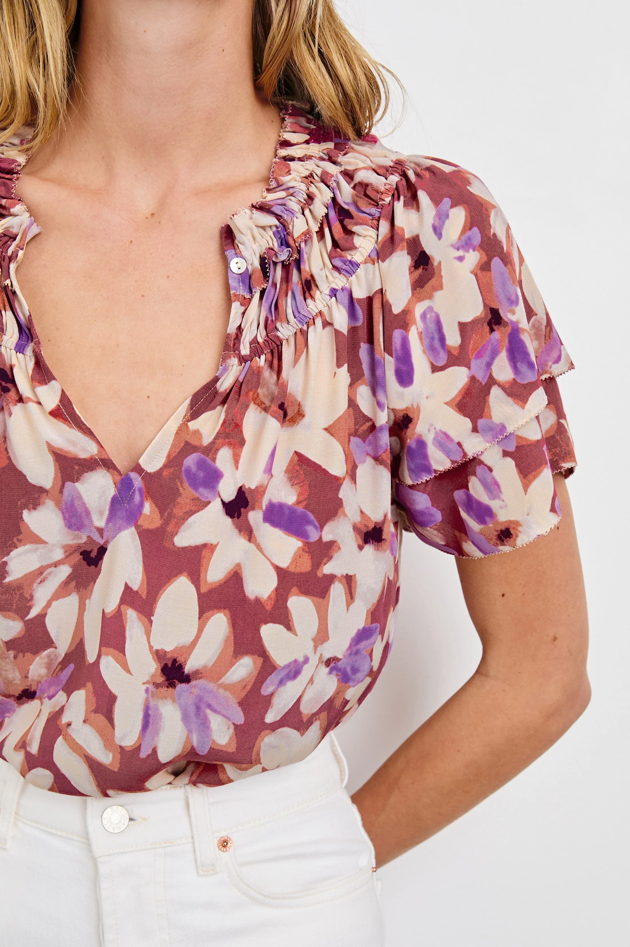 KAMILA TOP - AMARANTH - Image 3