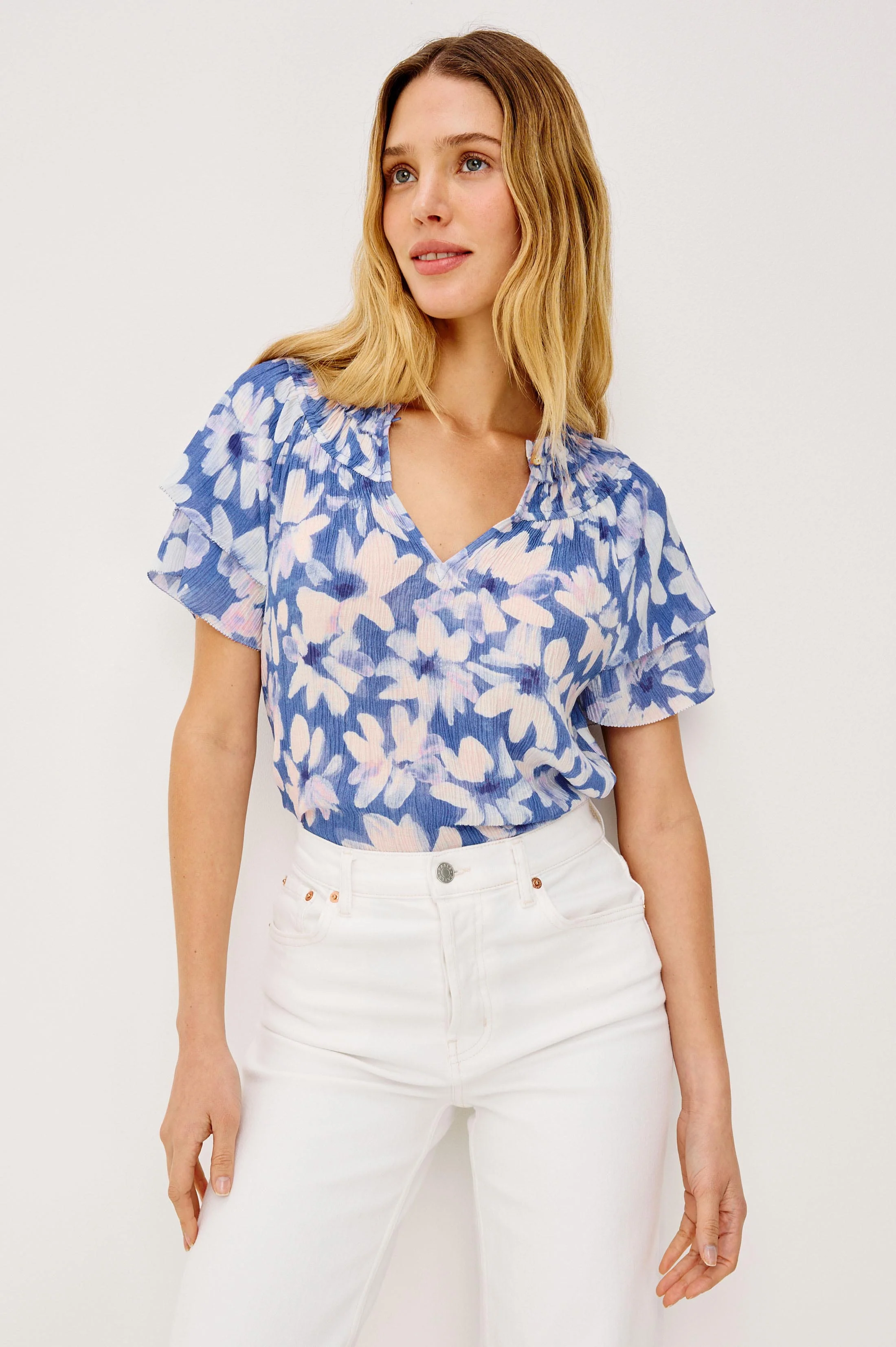 KAMILA TOP - BLUE AMARANTH - Image 4