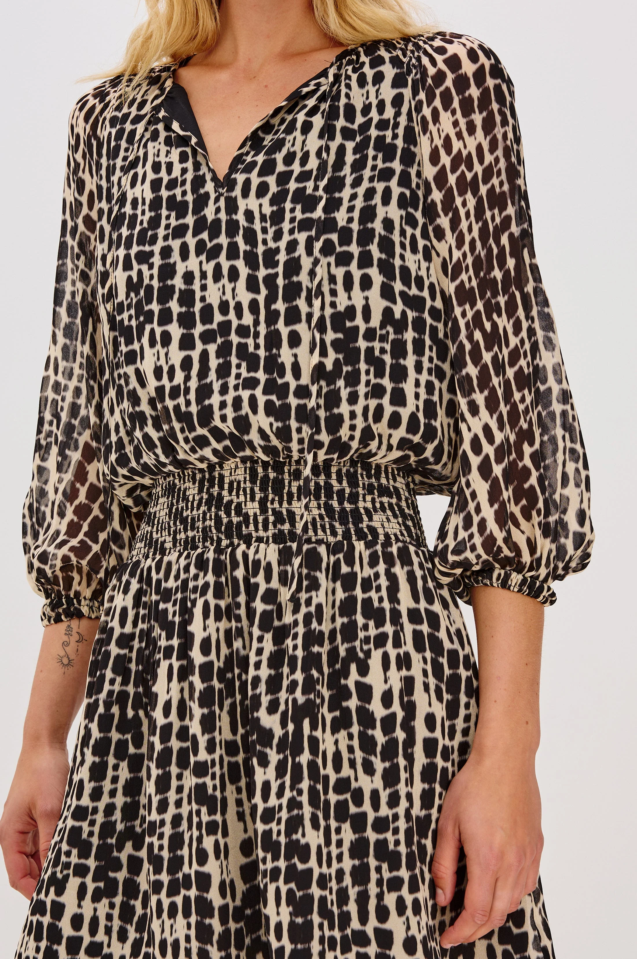 KARI DRESS - SPOTTED SHIBORI - Image 2