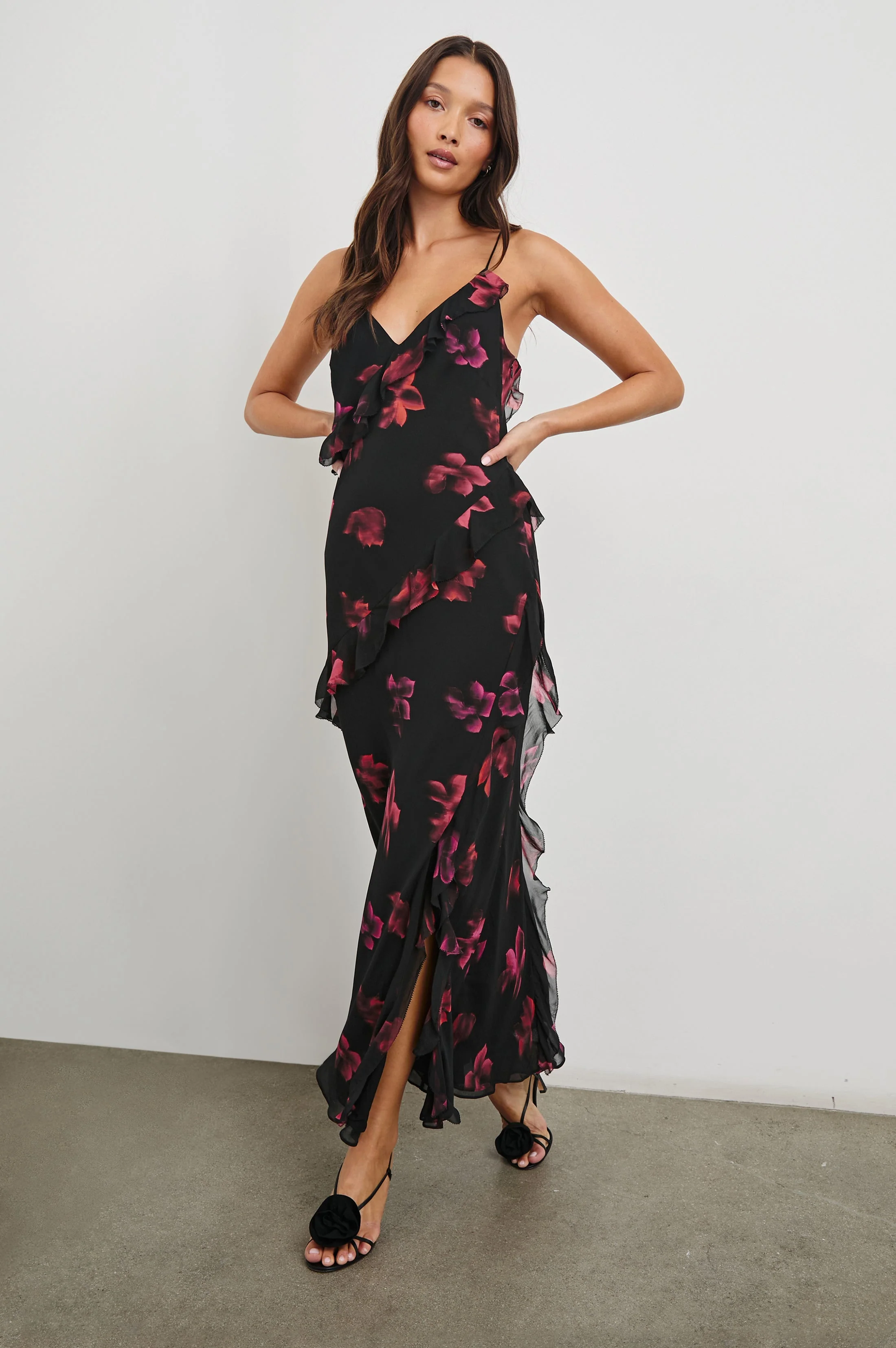 KARISELLE DRESS - DARK AZALEA - Image 4