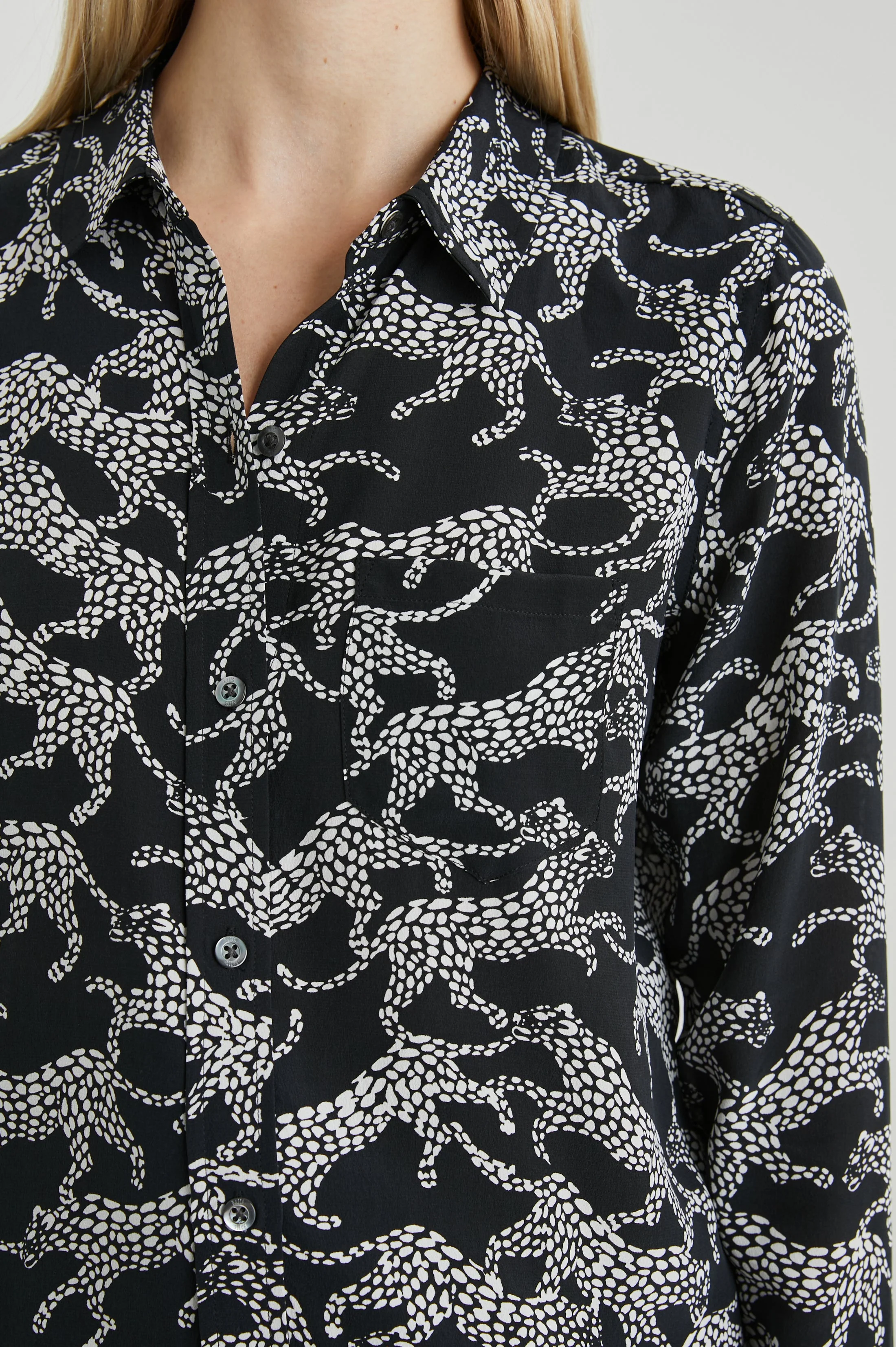 KATE SHIRT - BLACK LYNX - Image 2