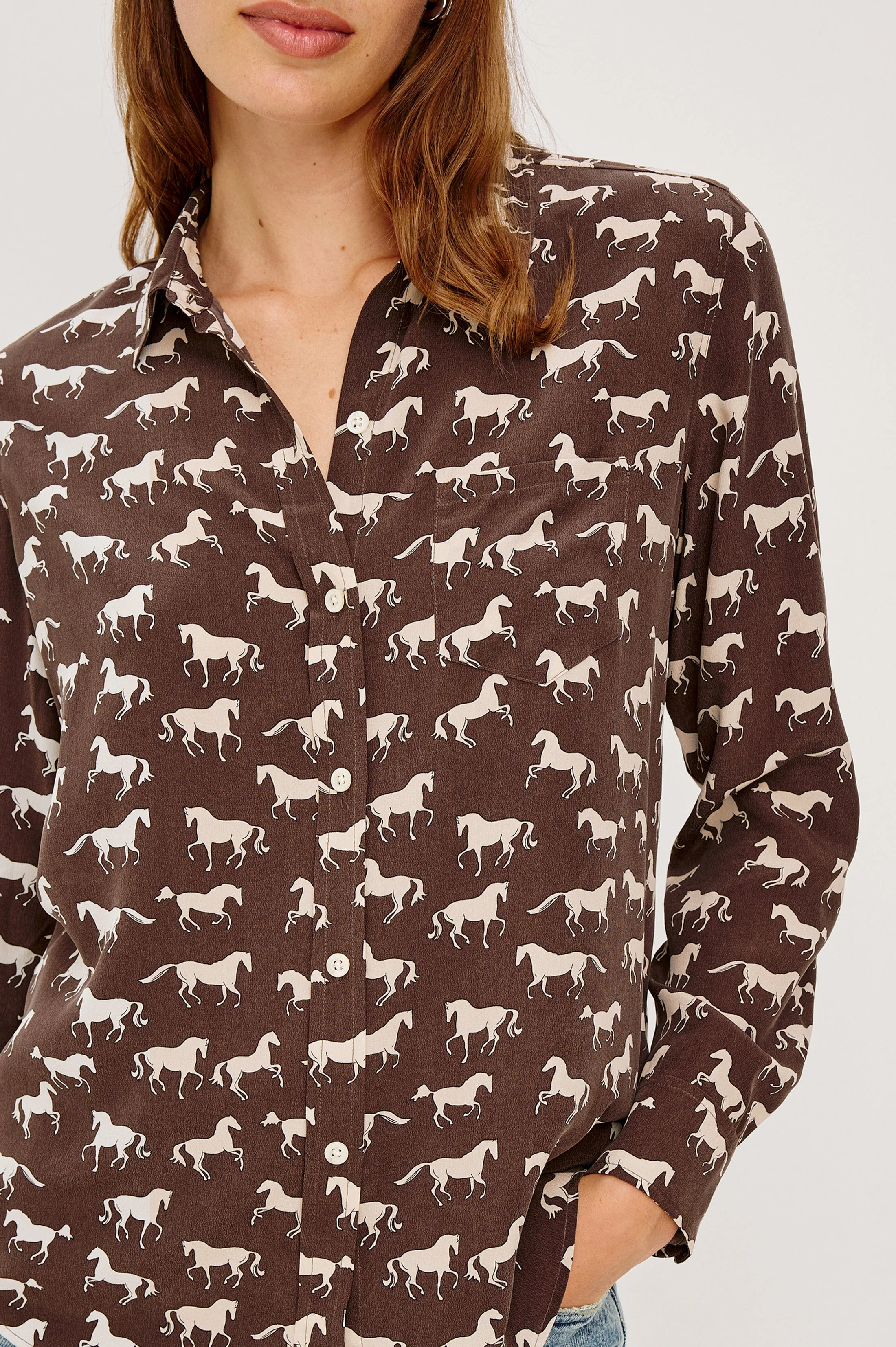 KATE SHIRT - IVORY HORSES - Image 2