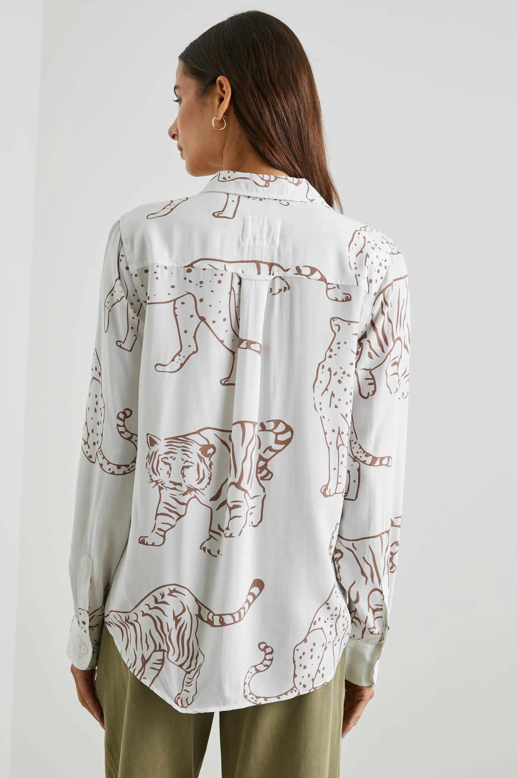 KATHRYN SHIRT - CAMEL JUNGLE CATS - Image 5