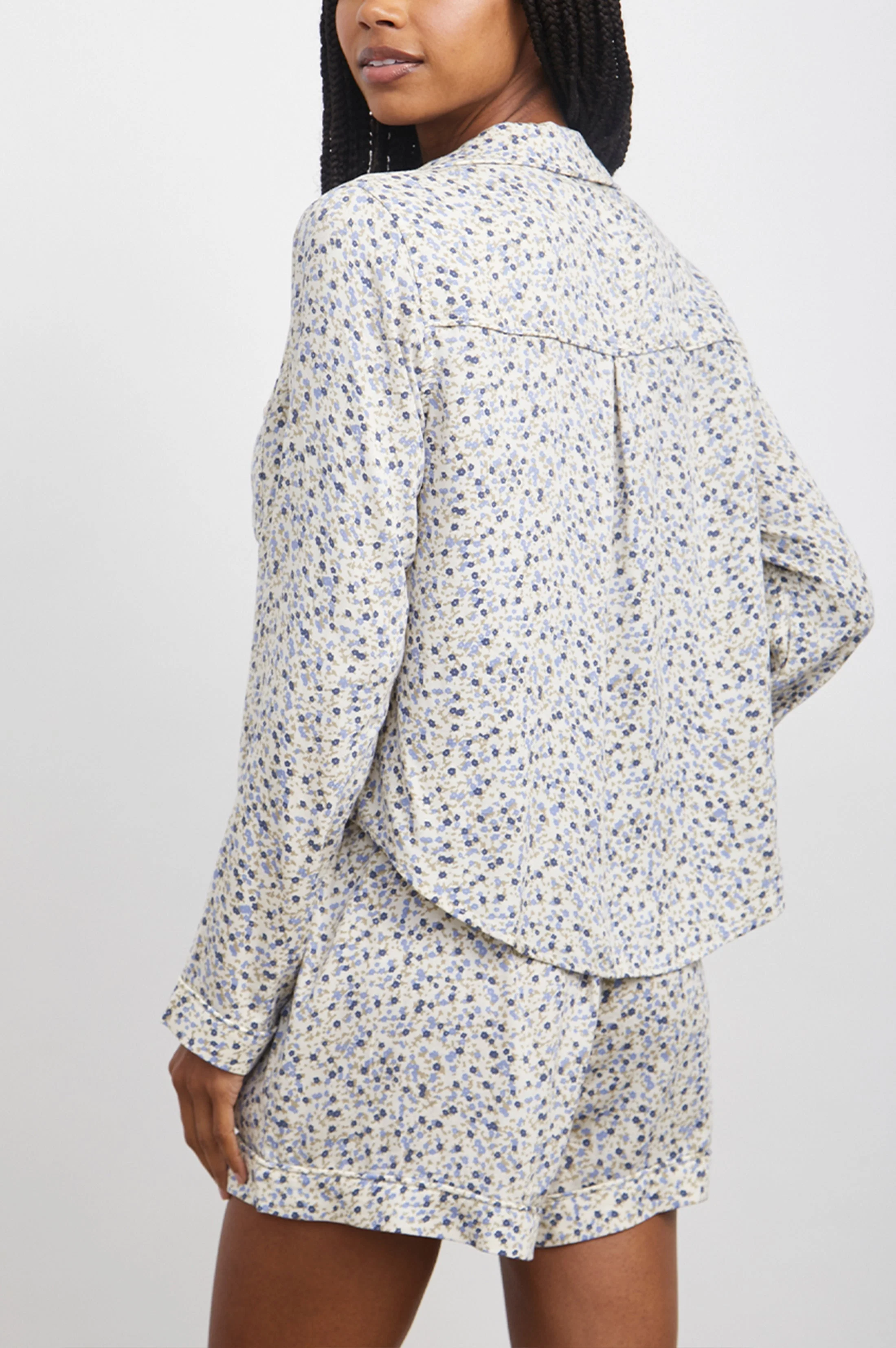KELLEN PAJAMA SET - BLUE AZELEA - Image 4