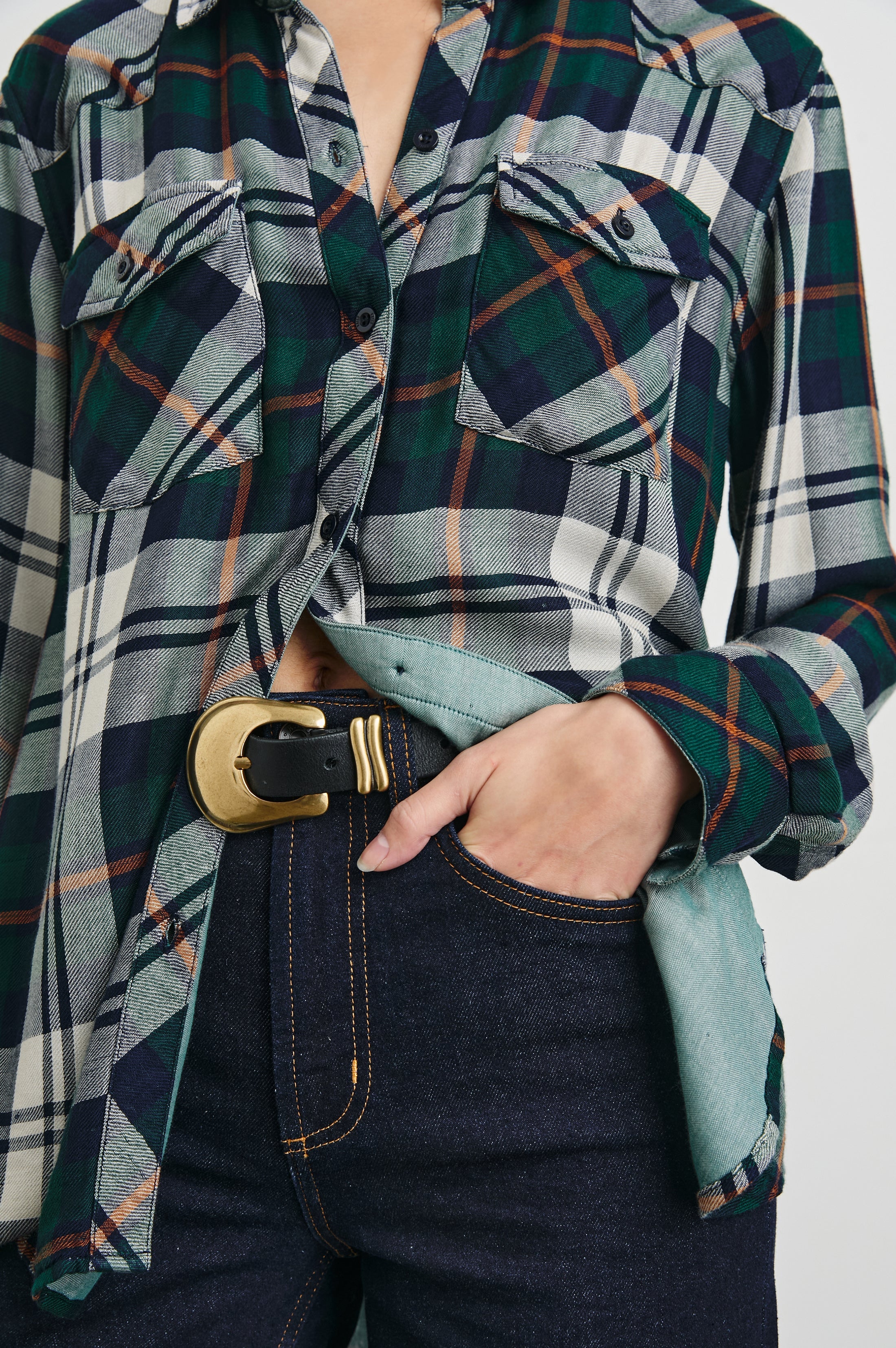 KENDRA SHIRT - FOREST NAVY STONE - Image 2