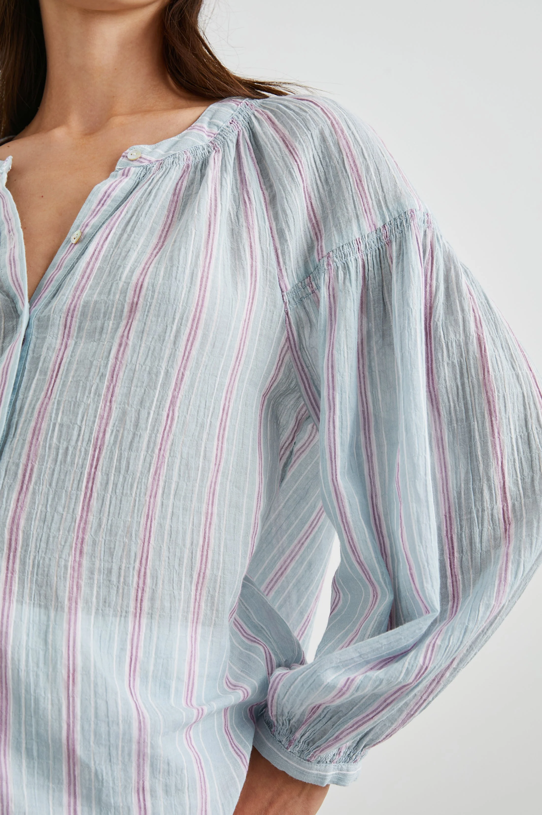 KENLIE SHIRT - PLACID STRIPE - Image 2