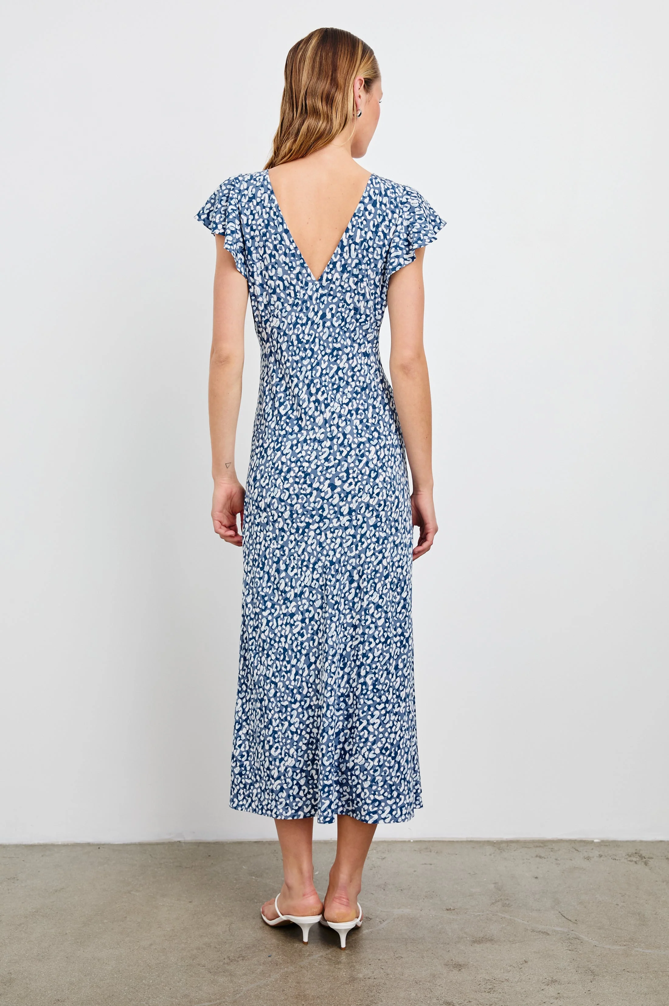 KENZ DRESS - BLUE MIXED CHEETAH - Image 5