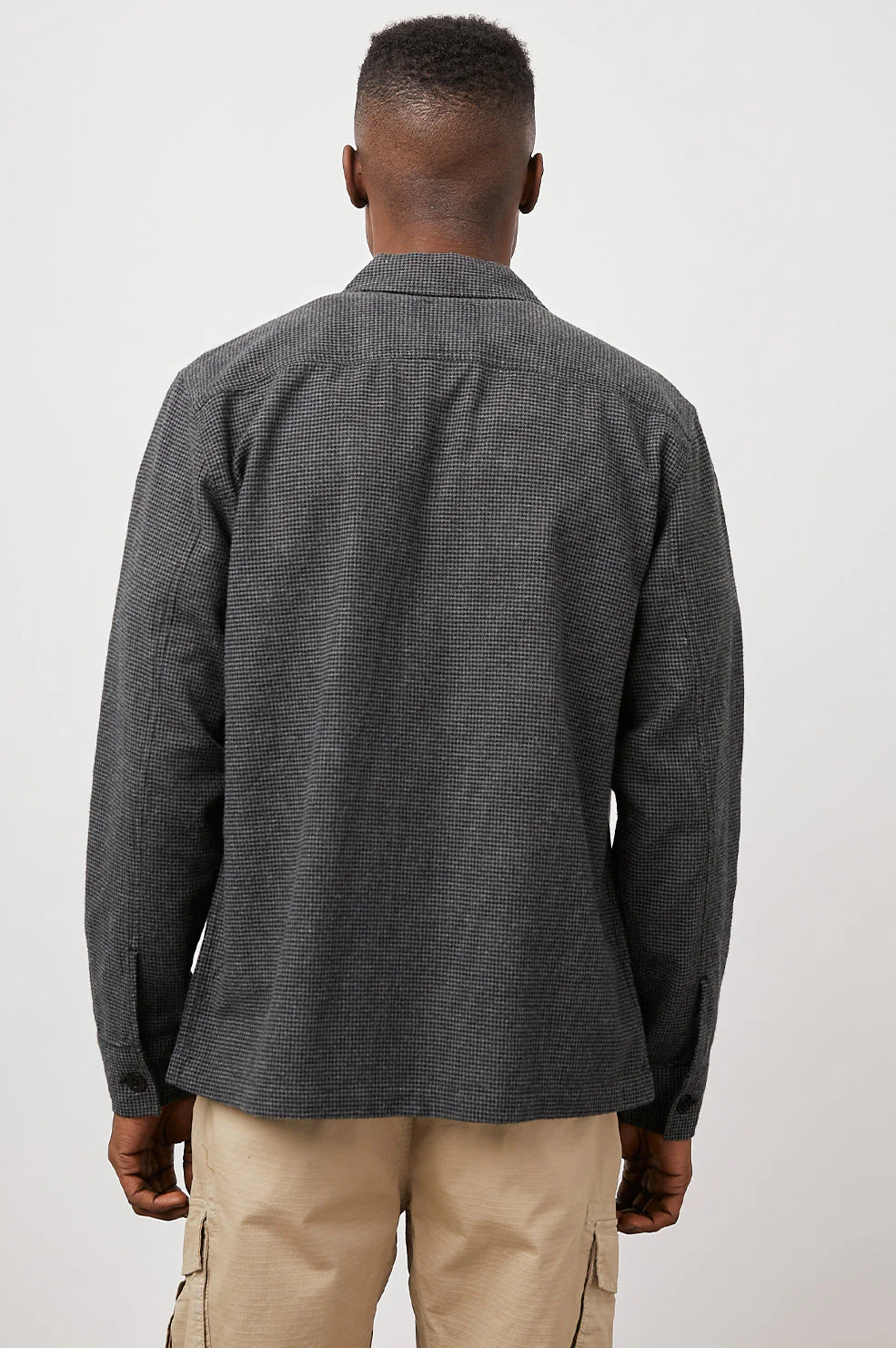 KEROUAC SHIRT JACKET - CHARCOAL BLACK HOUNDSTOOTH - Image 5