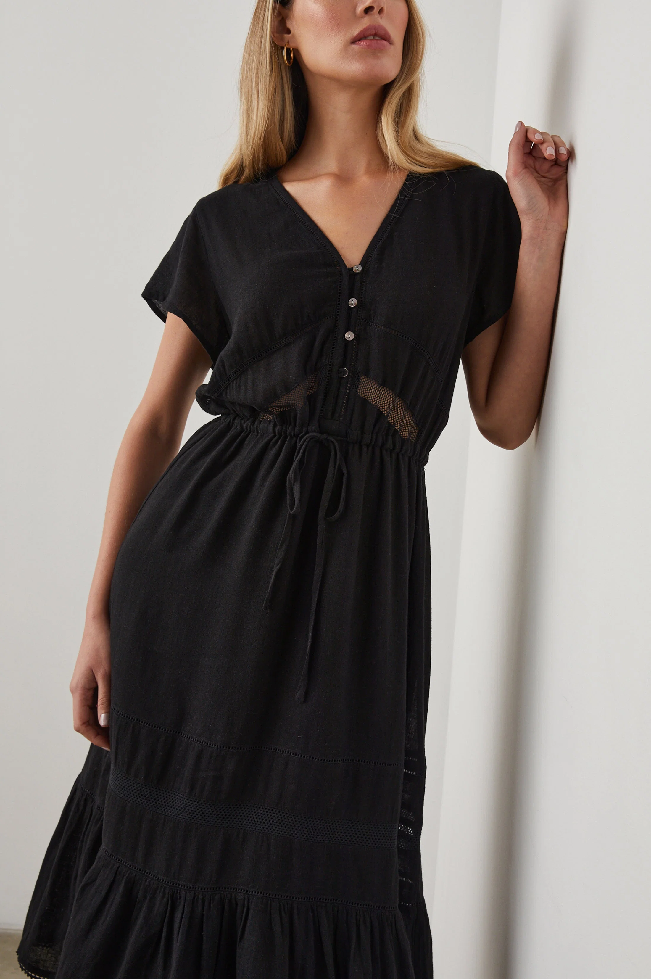 KIKI DRESS - BLACK LACE DETAIL - Image 3