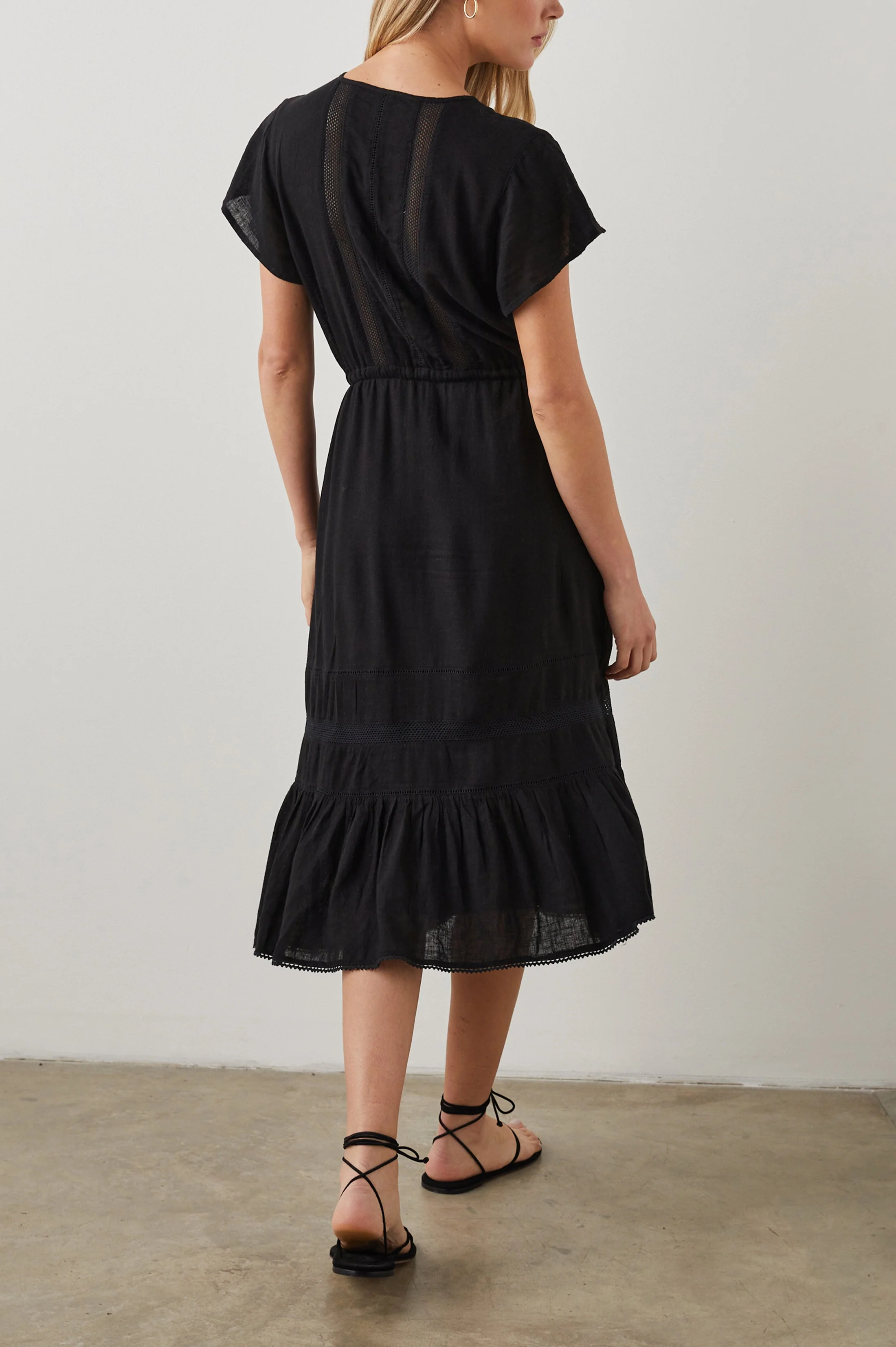 KIKI DRESS - BLACK LACE DETAIL - Image 4