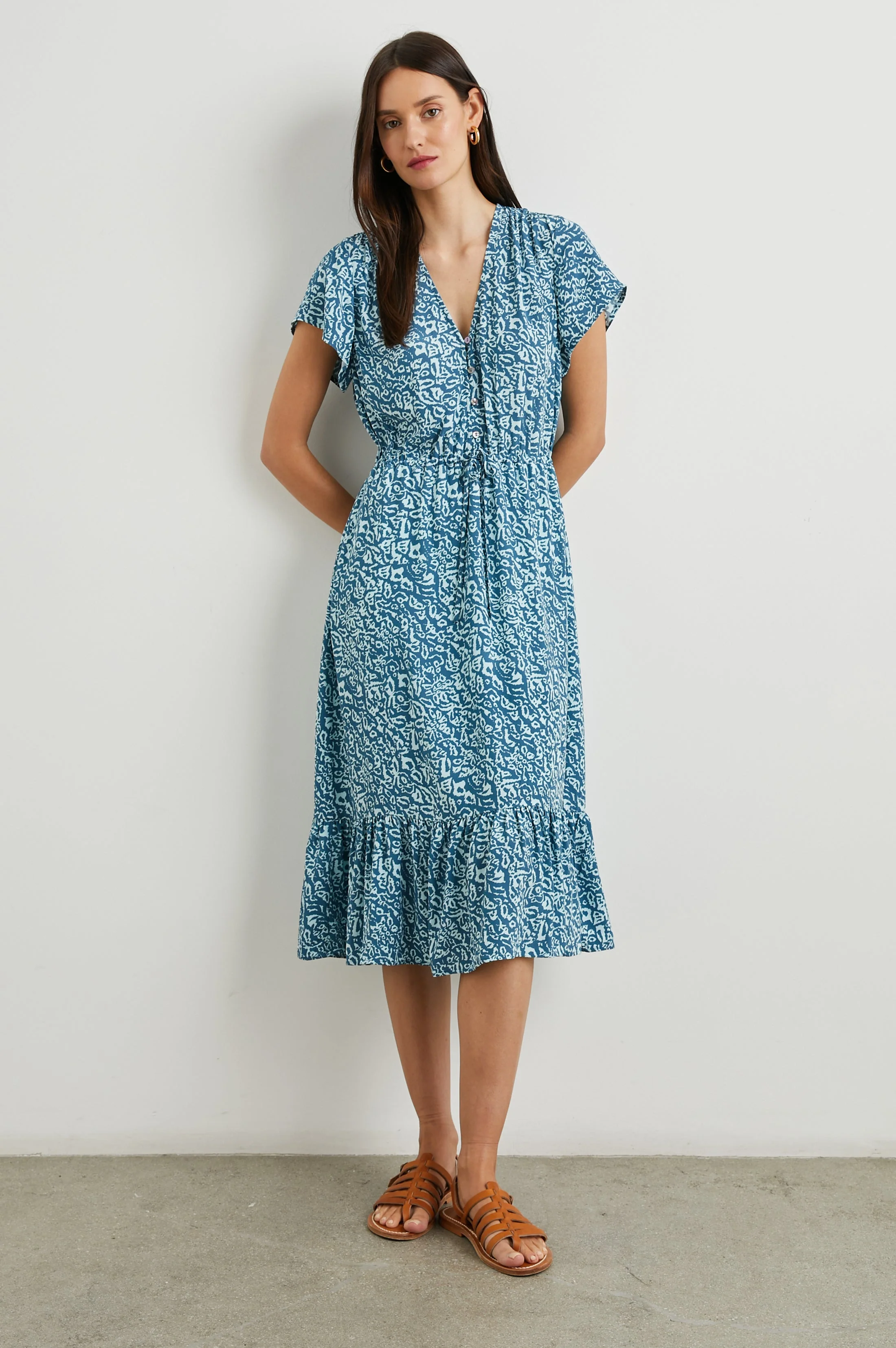 KIKI DRESS - BLUE HAVANA - Image 3