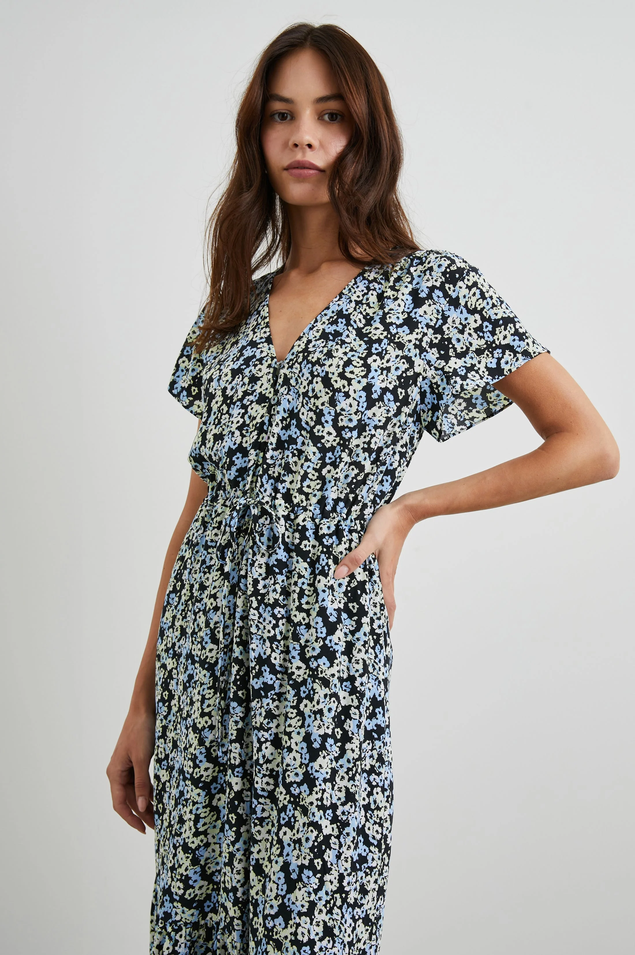 KIKI DRESS - MIDNIGHT MEADOW FLORAL - Image 3