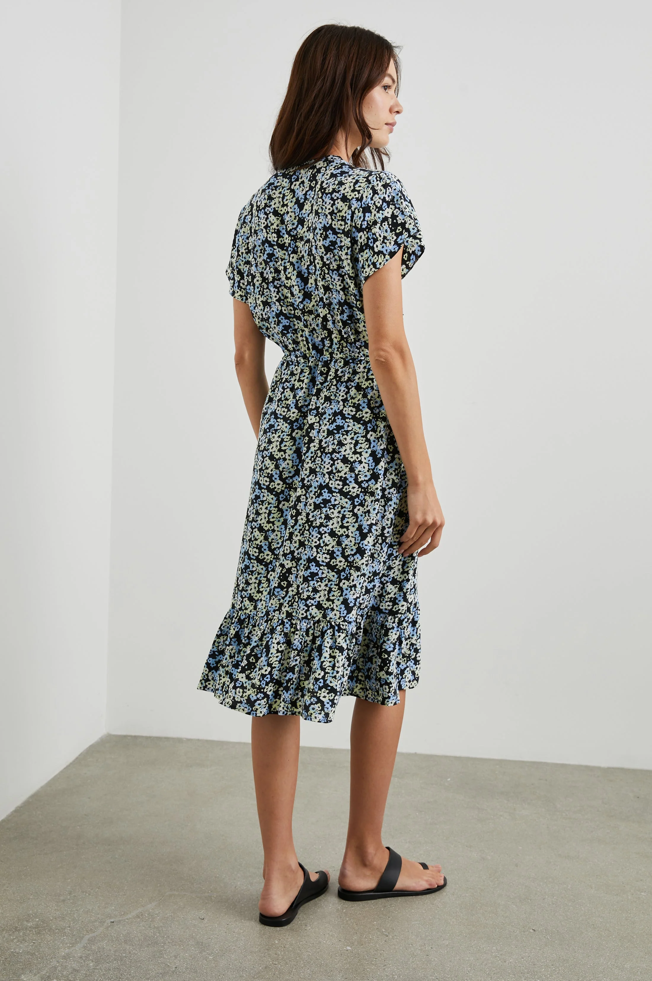 KIKI DRESS - MIDNIGHT MEADOW FLORAL - Image 4