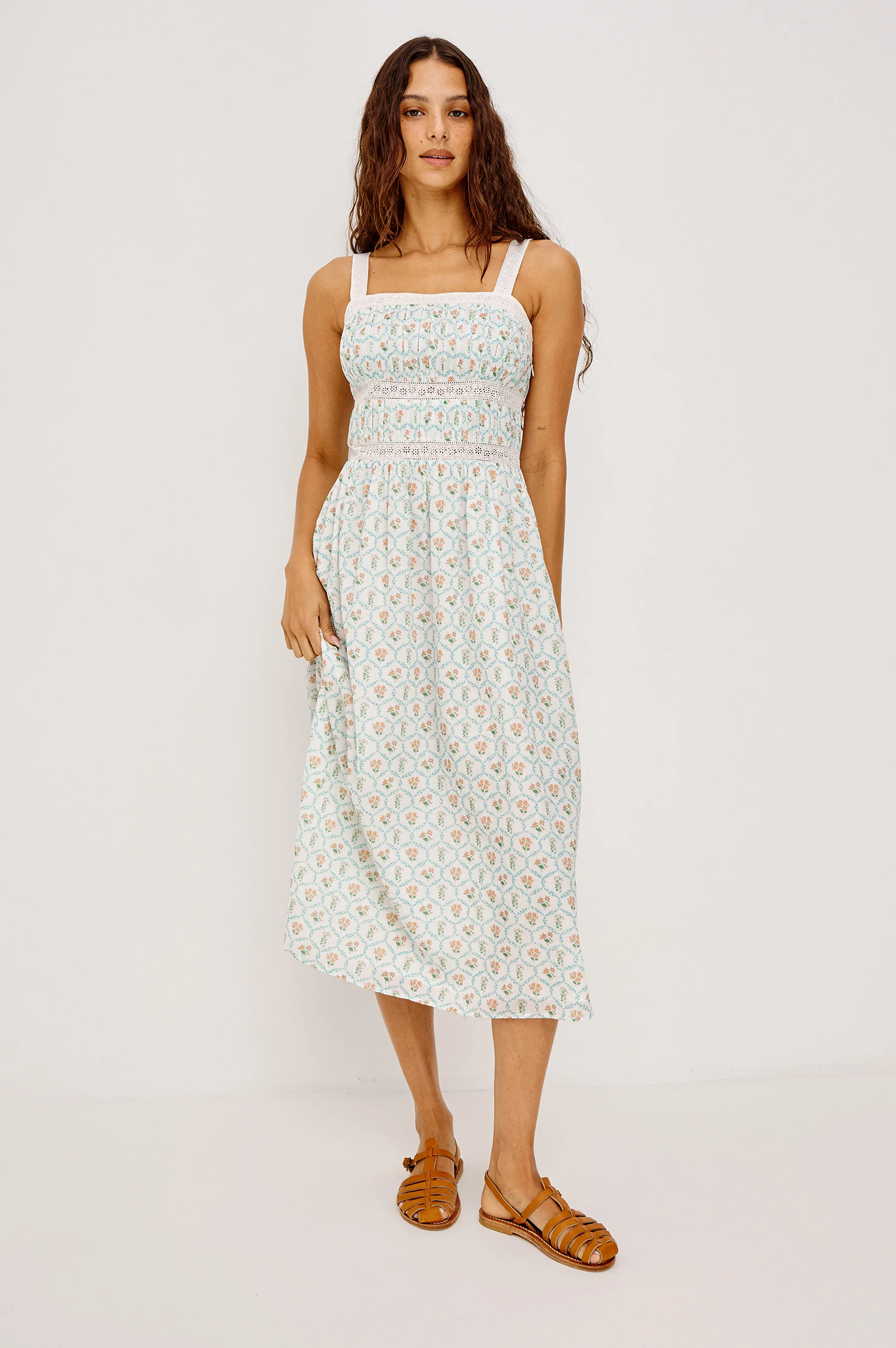 KIMIKO DRESS - PEACH PEONY - Image 3