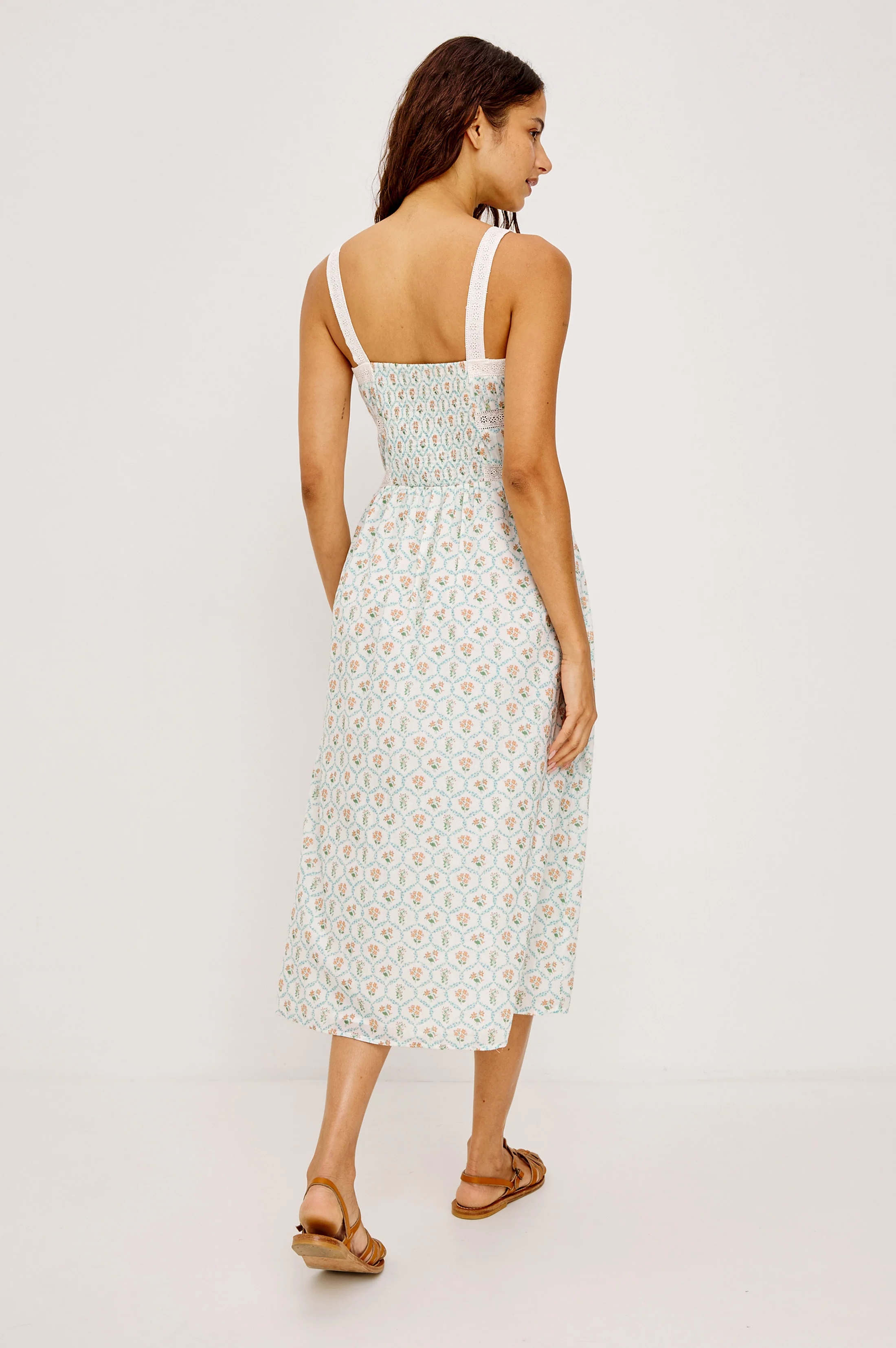 KIMIKO DRESS - PEACH PEONY - Image 5