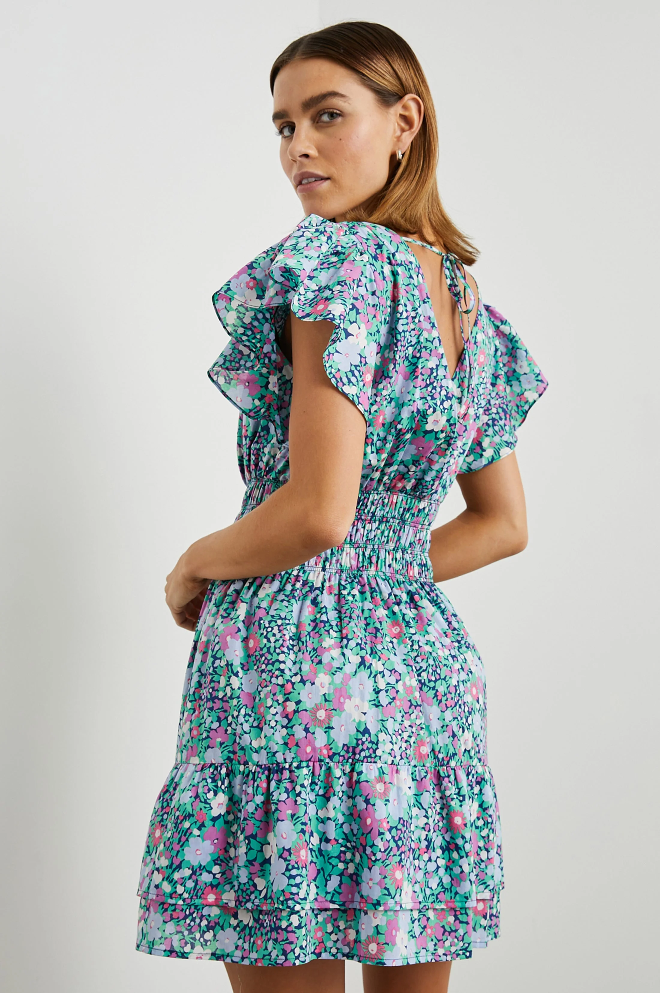 KIMORA DRESS - NAVY LEILANI FLORAL - Image 4