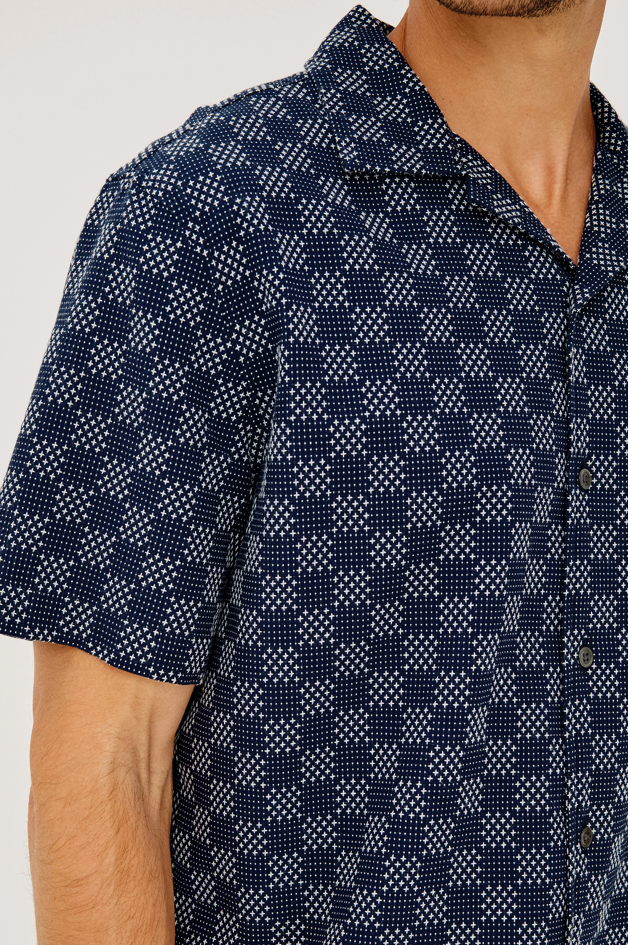 KIN SHIRT - NAVY SASHIKO - Image 2