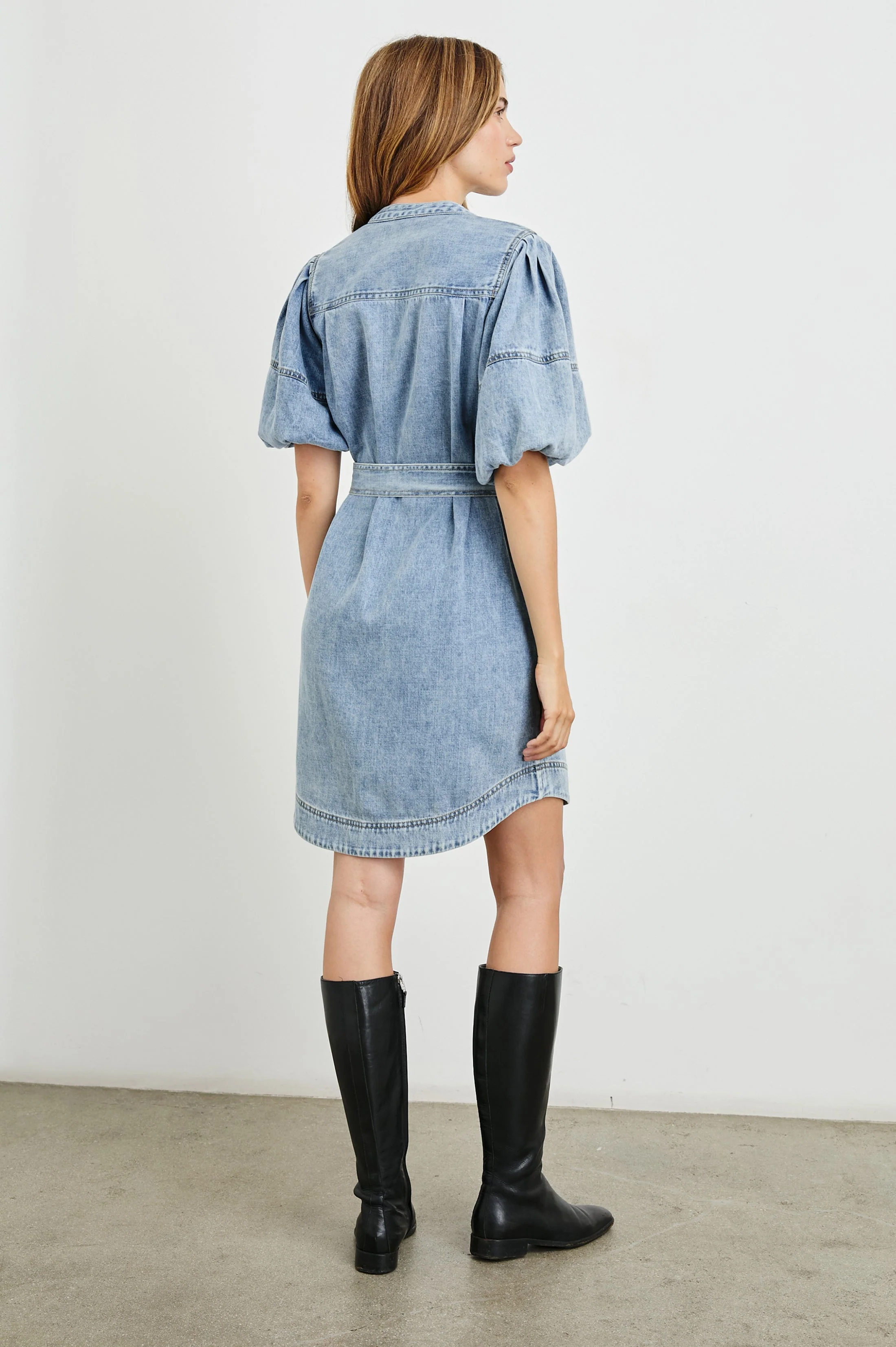 KINGSLEY DRESS - FADED INDIGO - Image 5