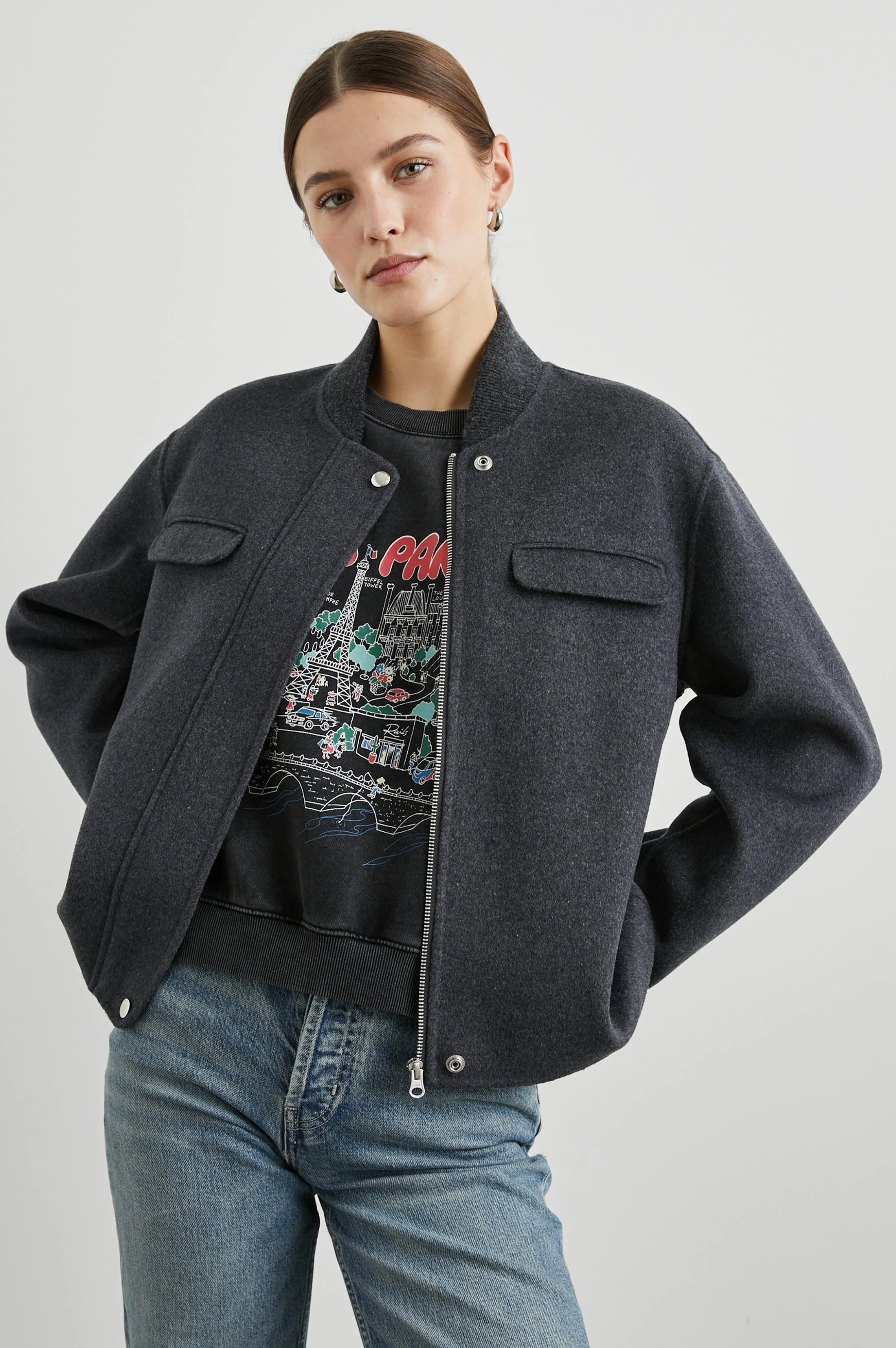 KINSLEY JACKET- CHARCOAL