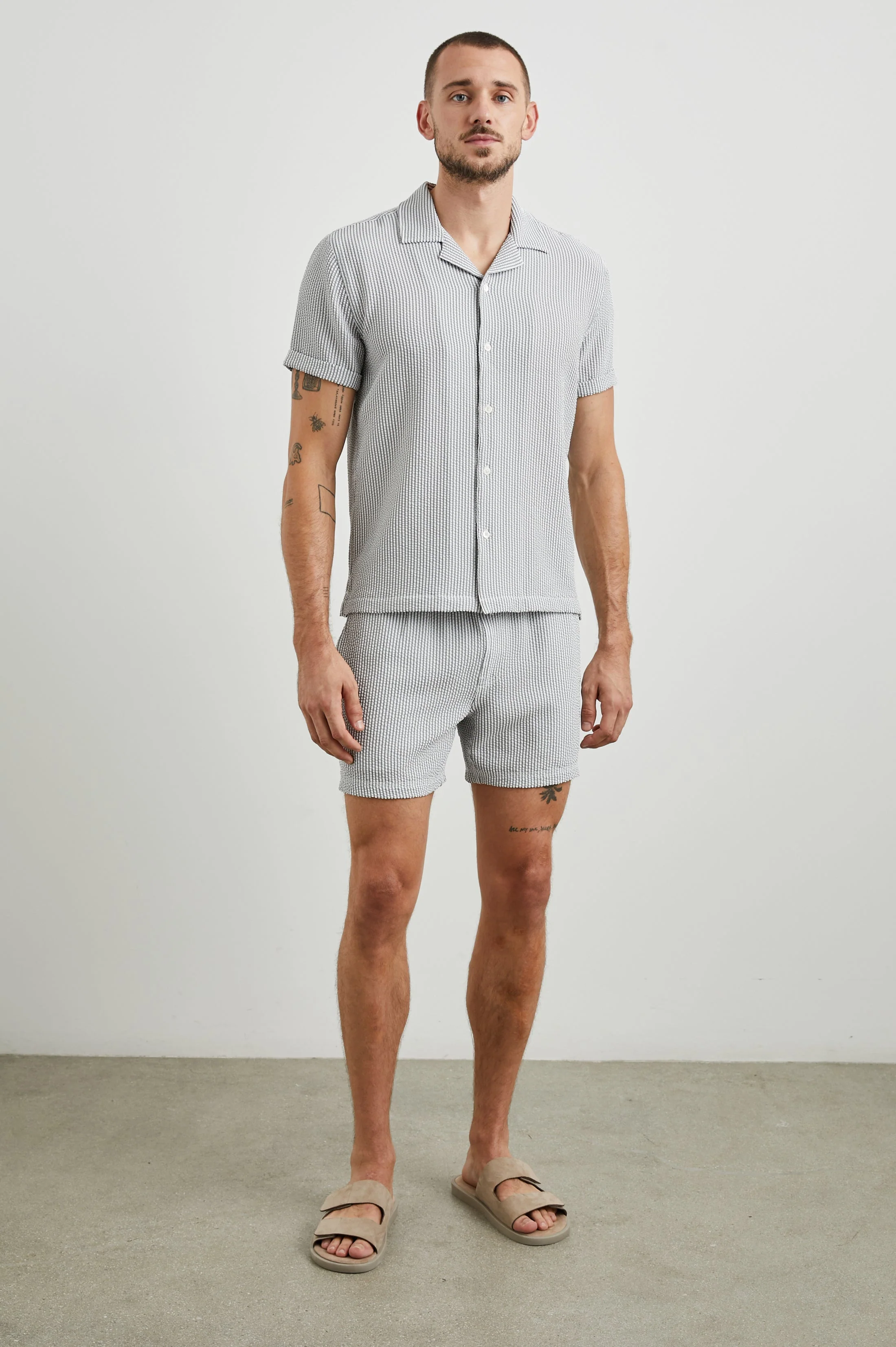 LA BREA SWIM SHORT - FADED SEERSUCKER - Image 3