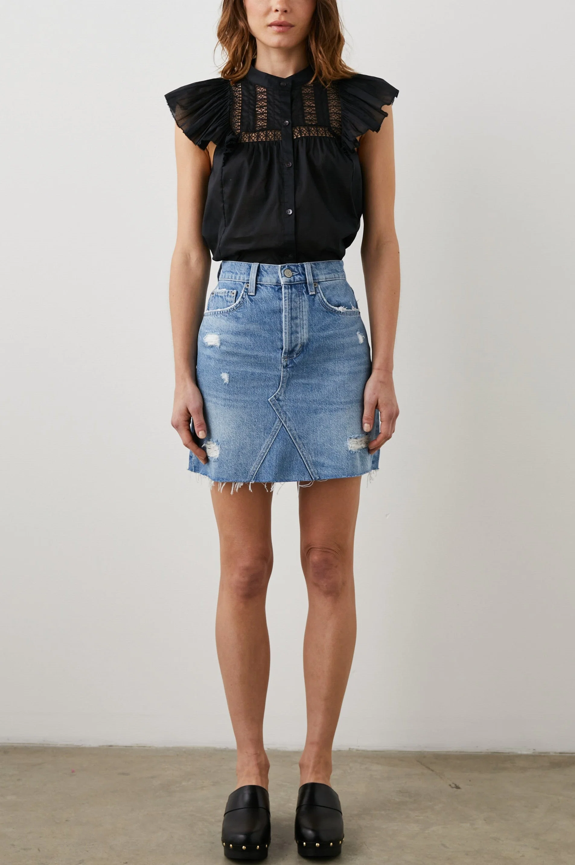 LAUREL SKIRT - MARINA DISTRESS - Image 3