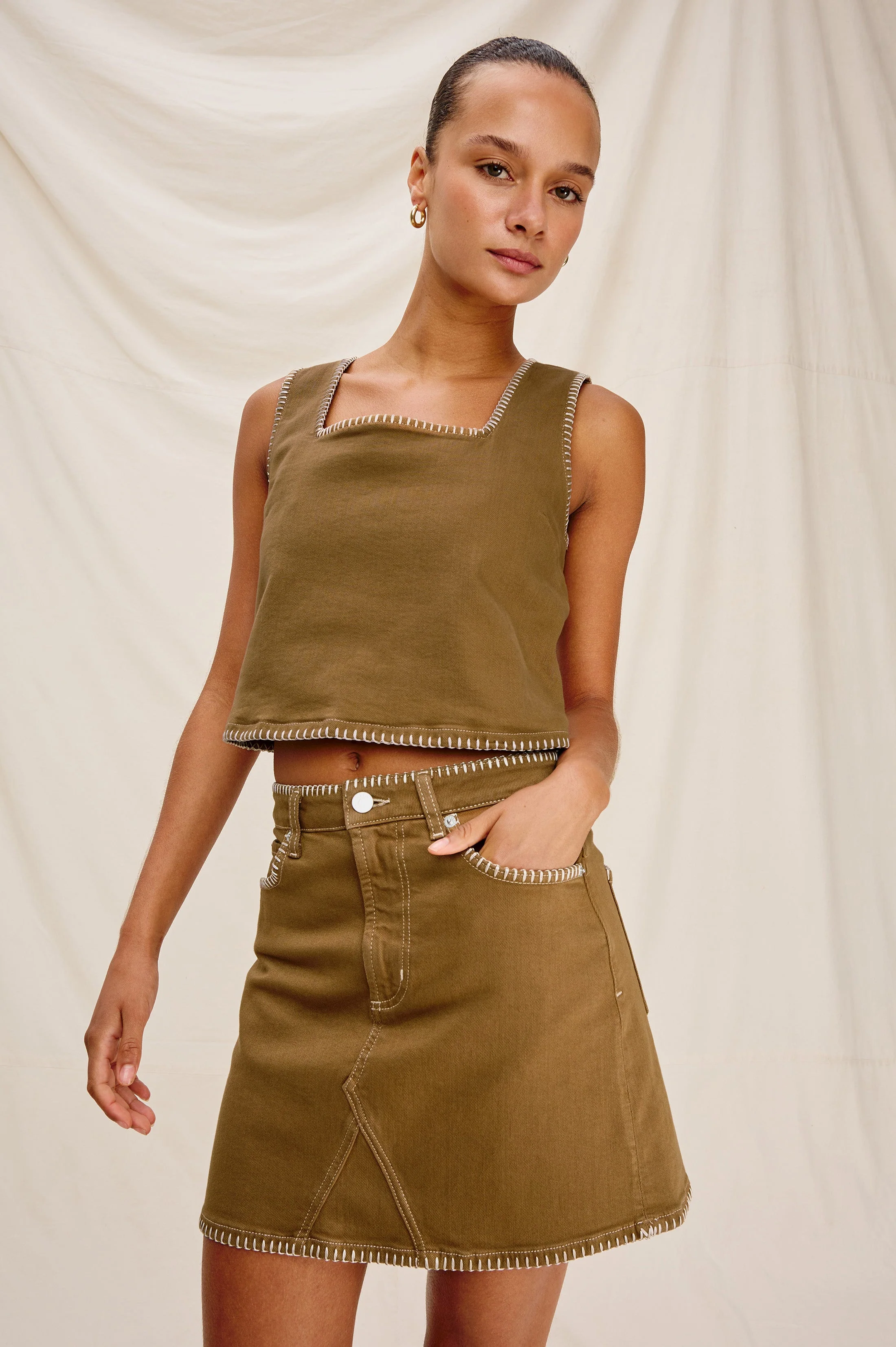 LAUREL SKIRT - SAFARI EMBROIDERED - Image 3