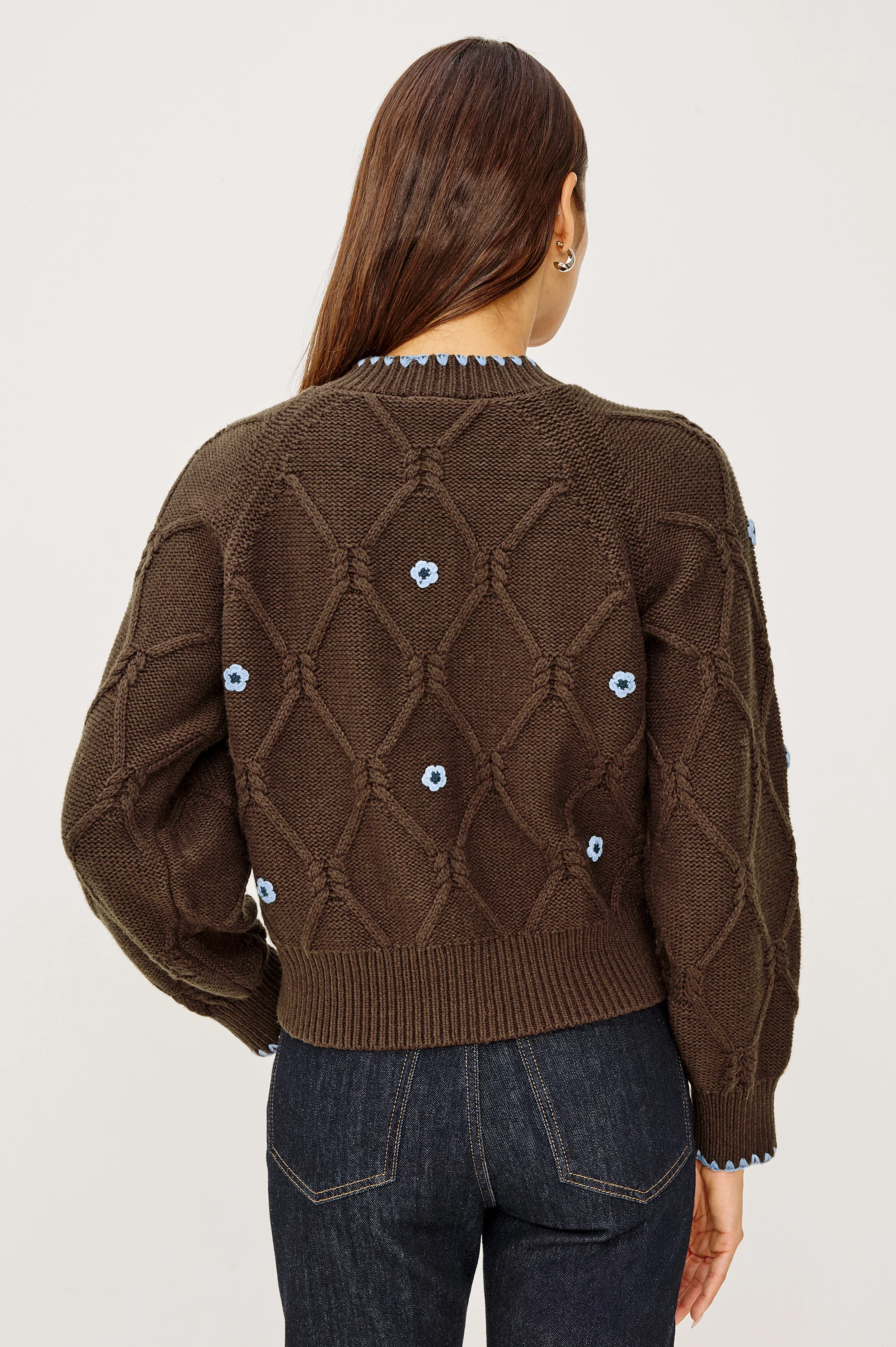 LAURIE CARDIGAN - WALNUT DAISY - Image 5