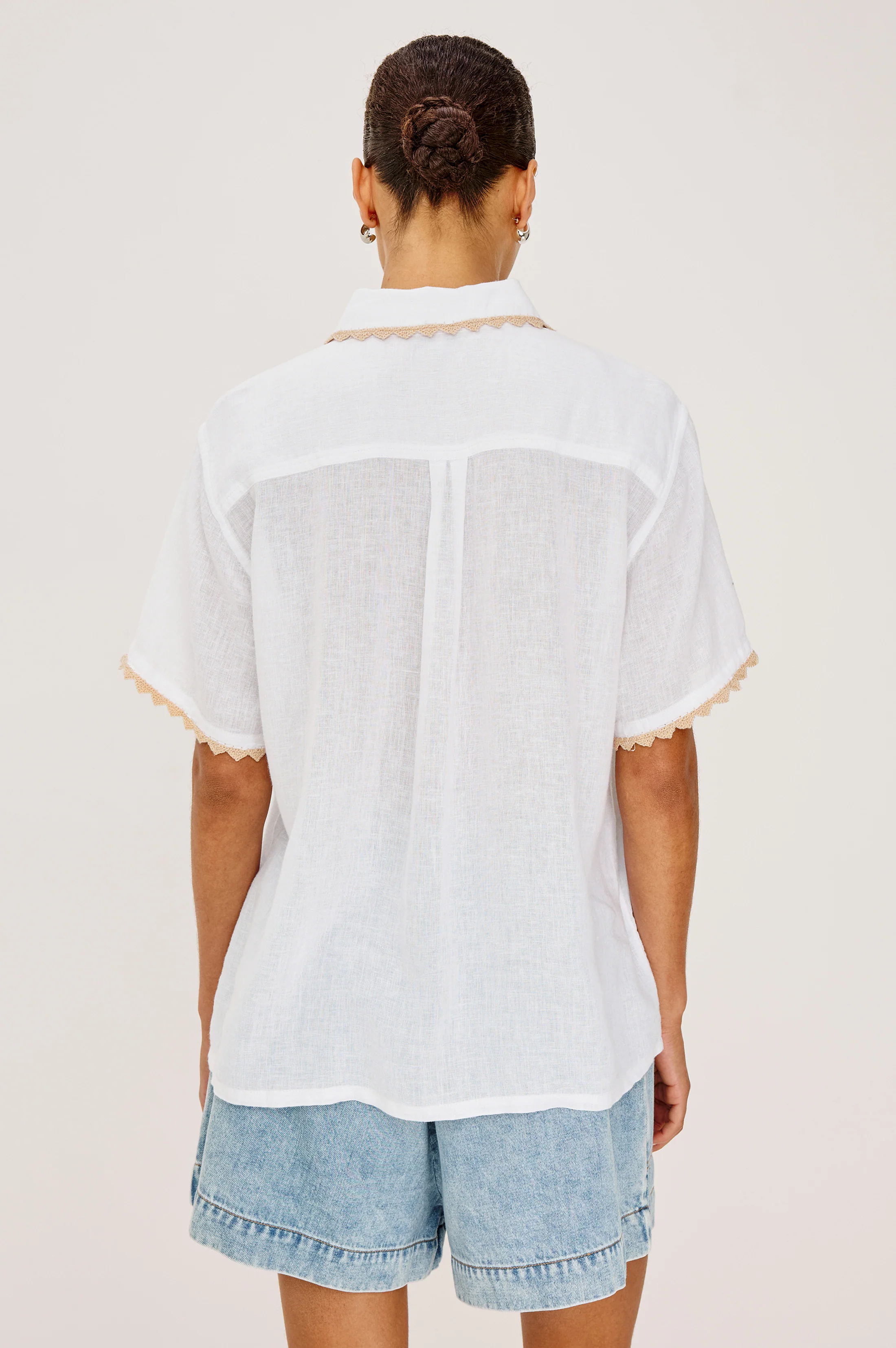 LEA SHIRT - NATURAL CROCHET - Image 4