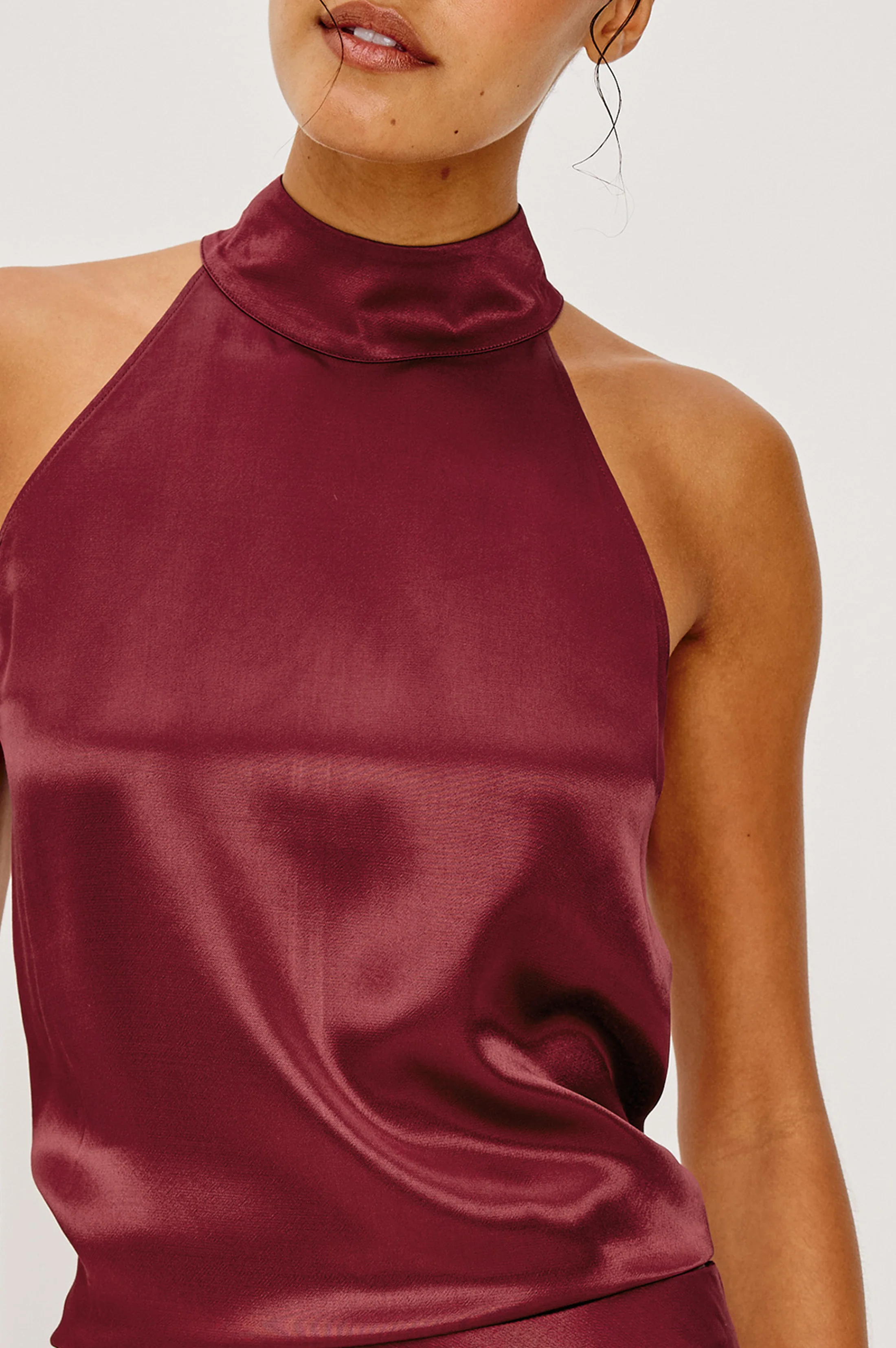 LEAH TOP - GARNET - Image 2