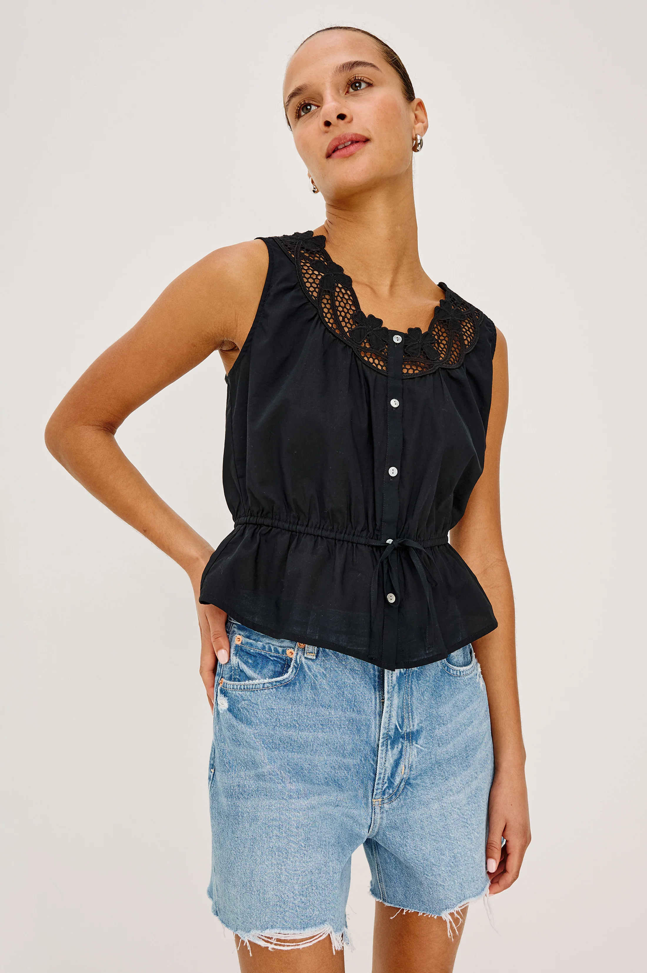 LEILANI TOP - BLACK