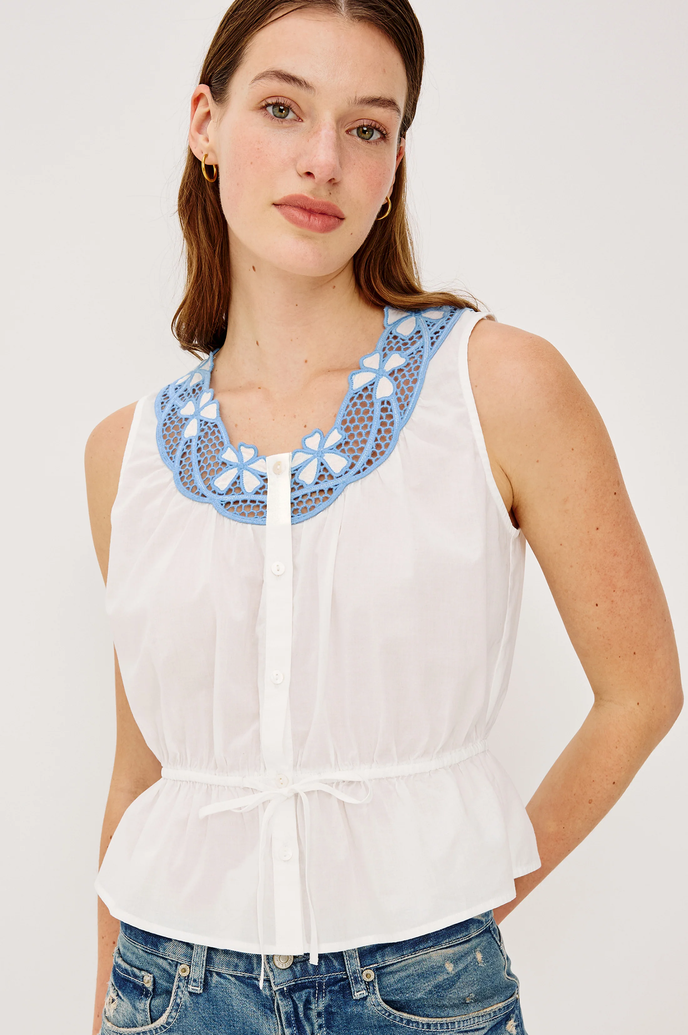 LEILANI TOP - WHITE - Image 4