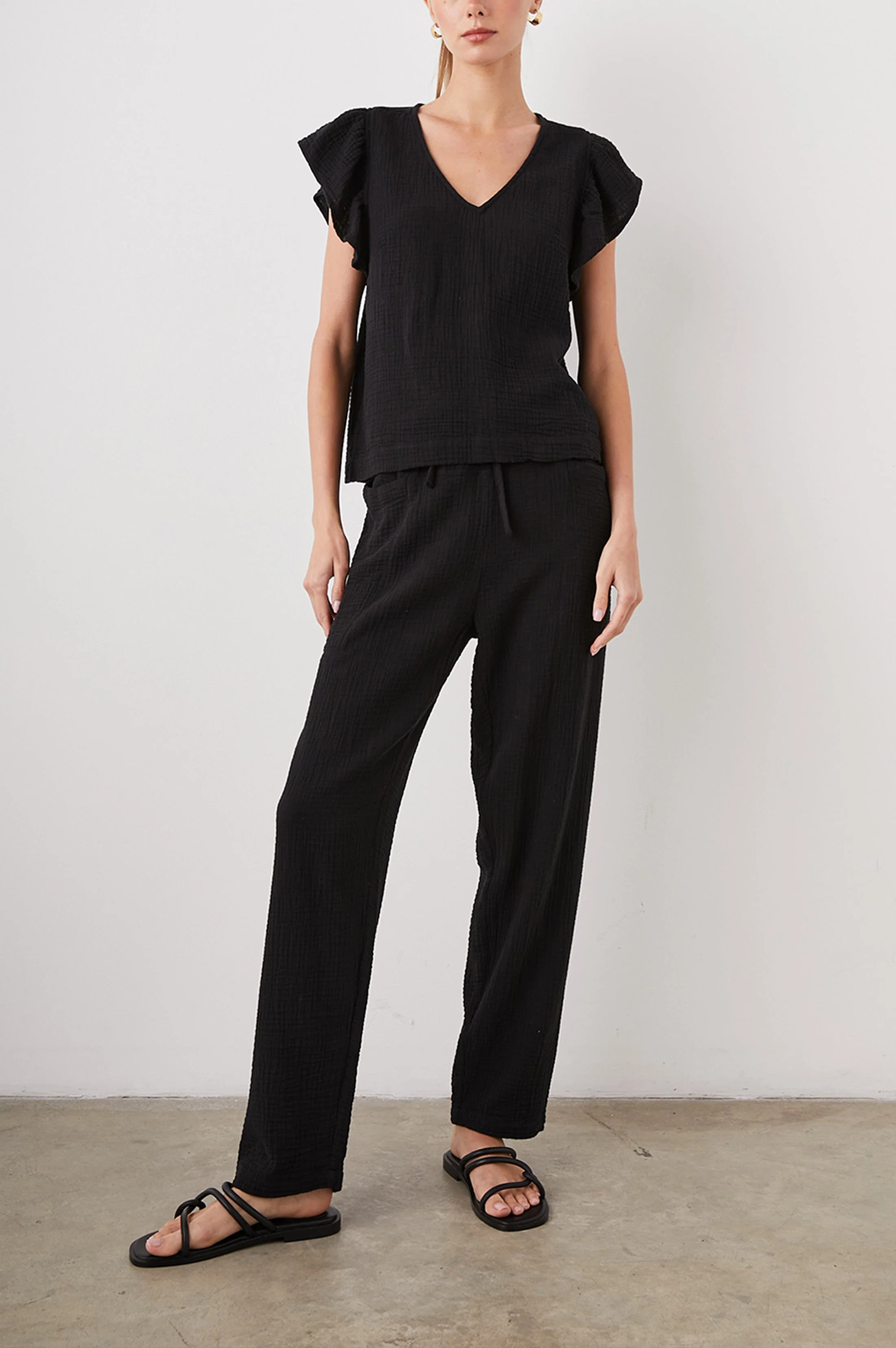 LELA SHIRT - BLACK - Image 3