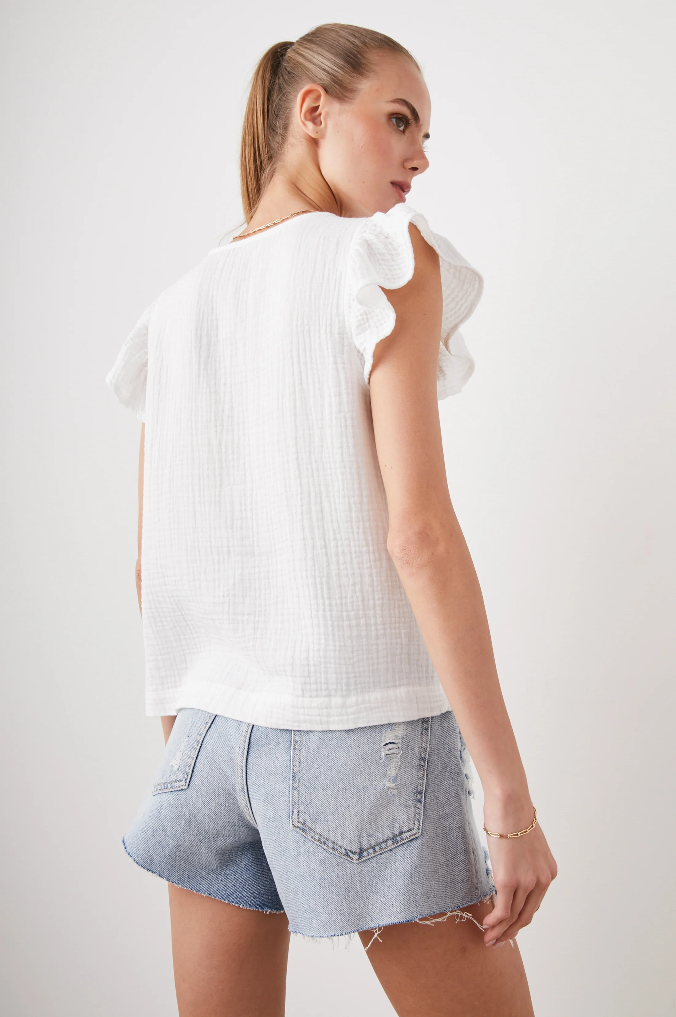 LELA TOP - WHITE - Image 5