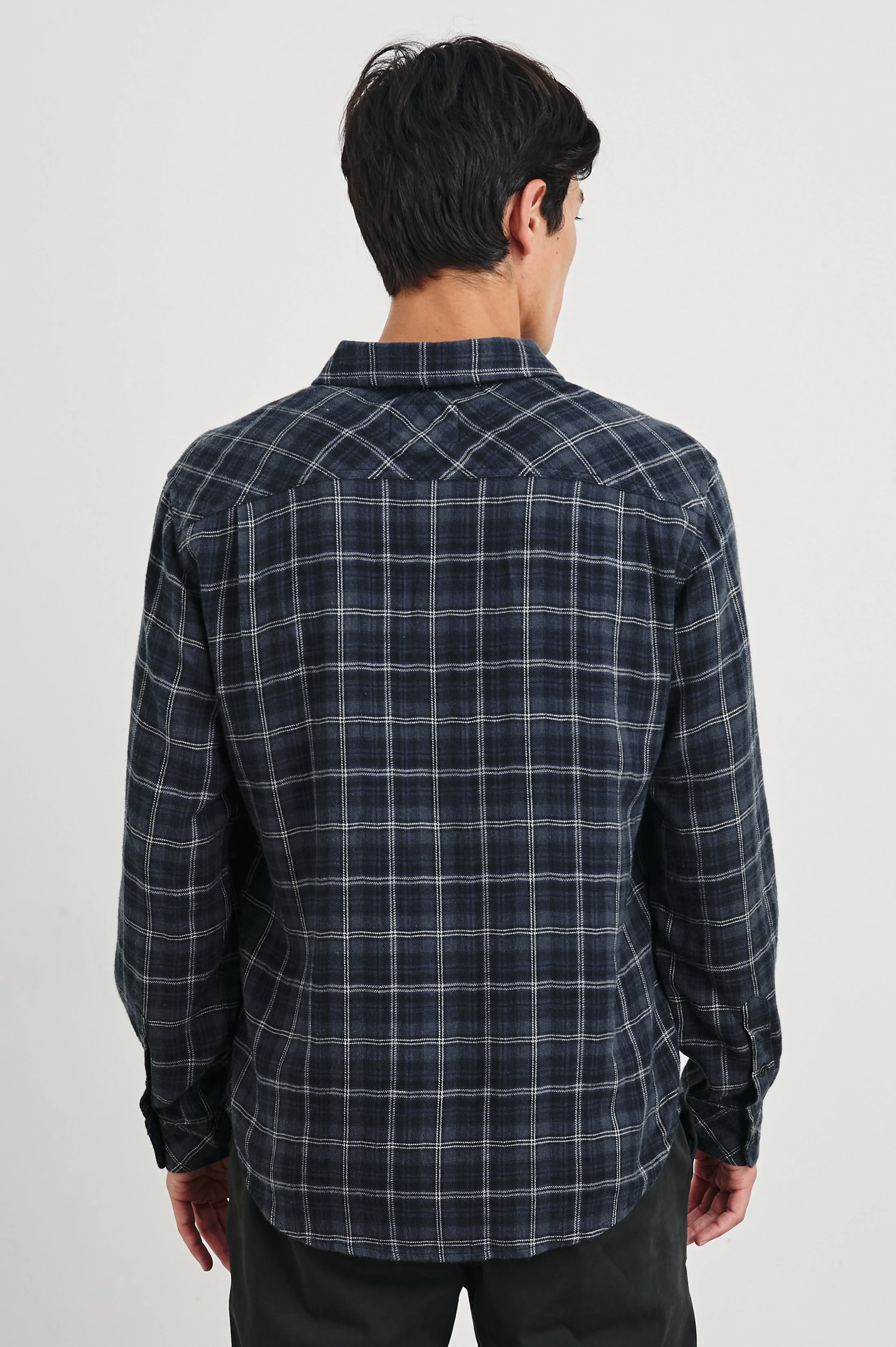 LENNOX SHIRT - BLACK BLUE SMOKE CINDER - Image 5