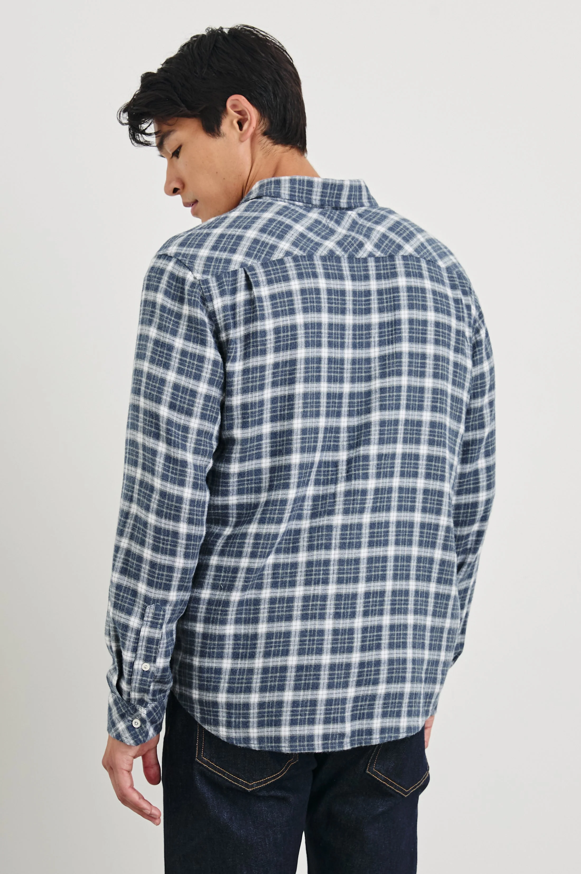 LENNOX SHIRT - DENIM WHITE GREY - Image 5