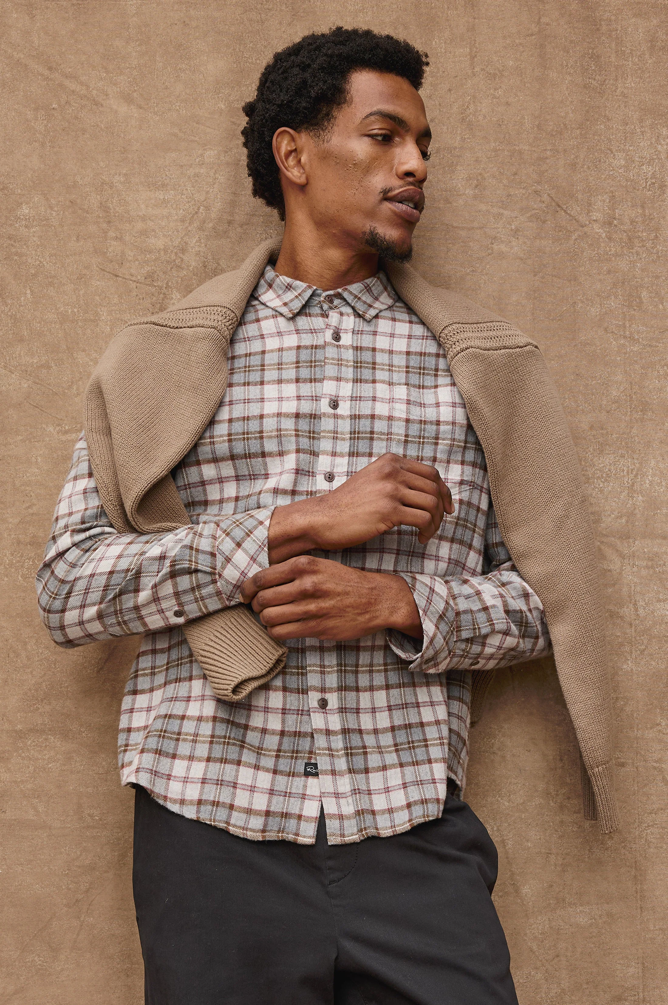 LENNOX SHIRT - CHARCOAL AUTUMN MELANGE - Image 2
