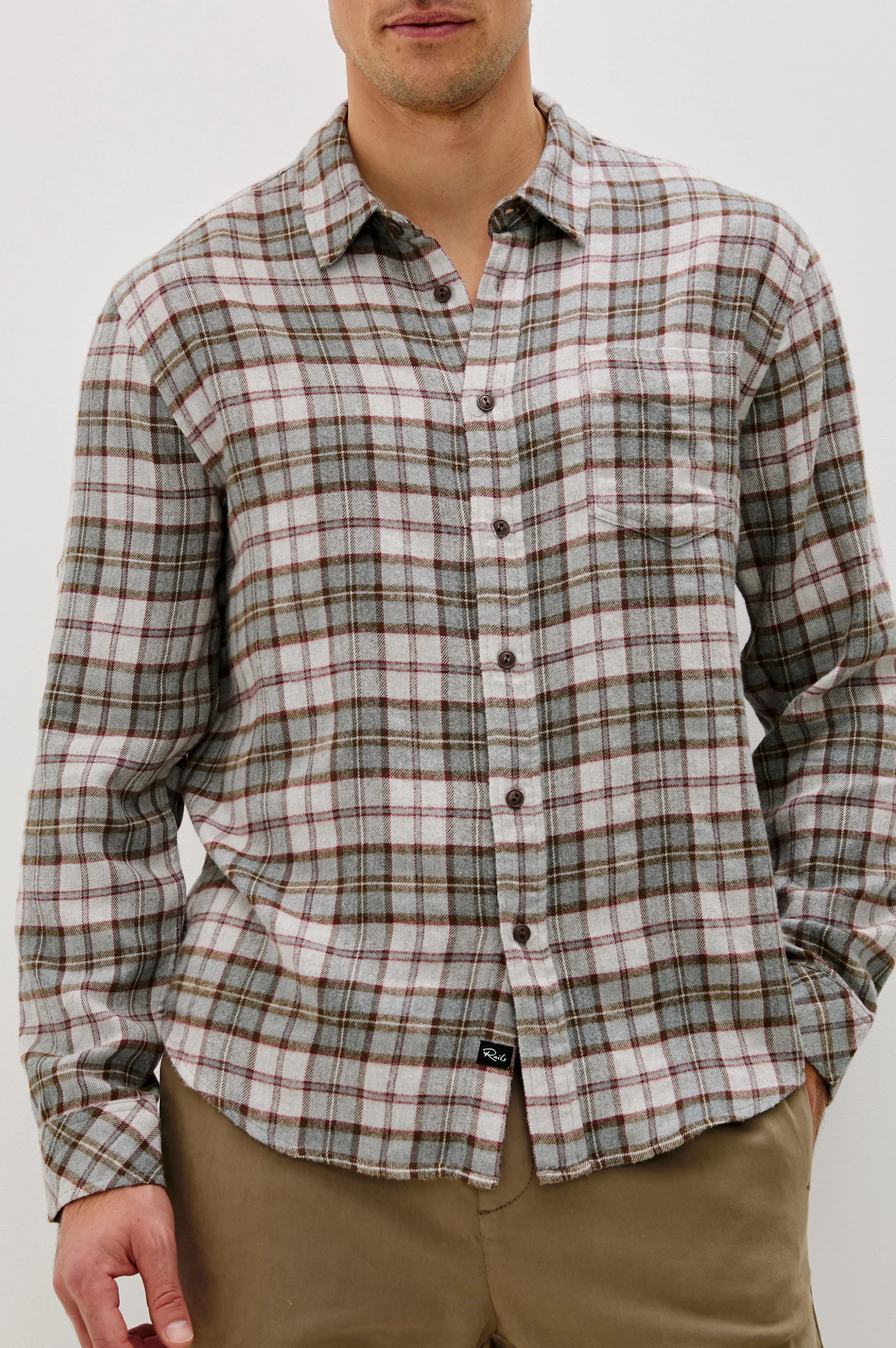 LENNOX SHIRT - CHARCOAL AUTUMN MELANGE - Image 3