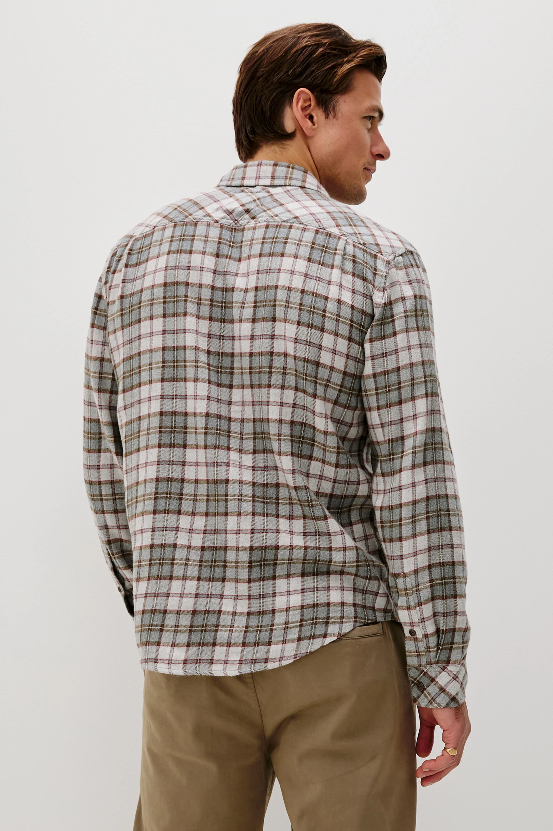 LENNOX SHIRT - CHARCOAL AUTUMN MELANGE - Image 5