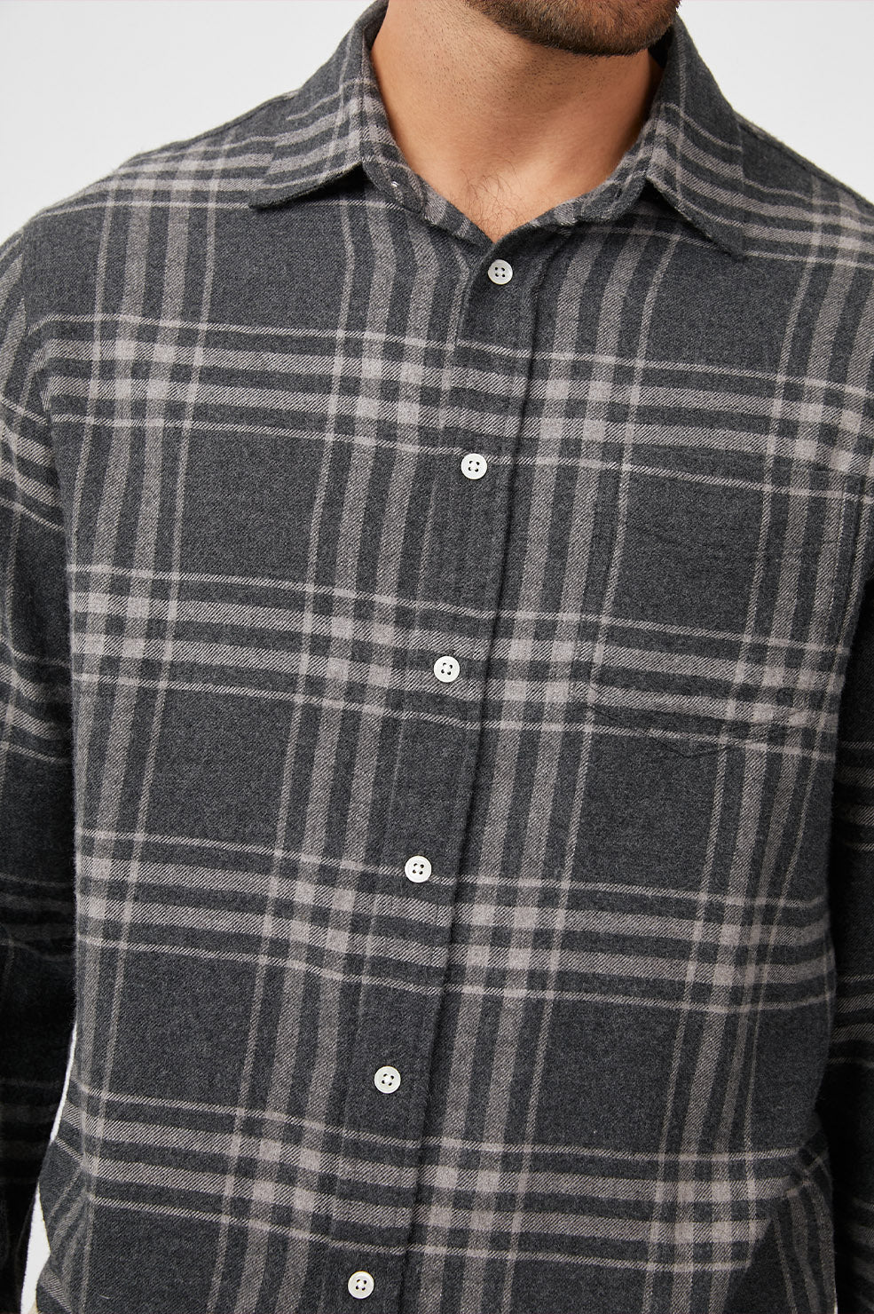 LENNOX SHIRT - CHARCOAL WRAITH MELANGE - Image 2