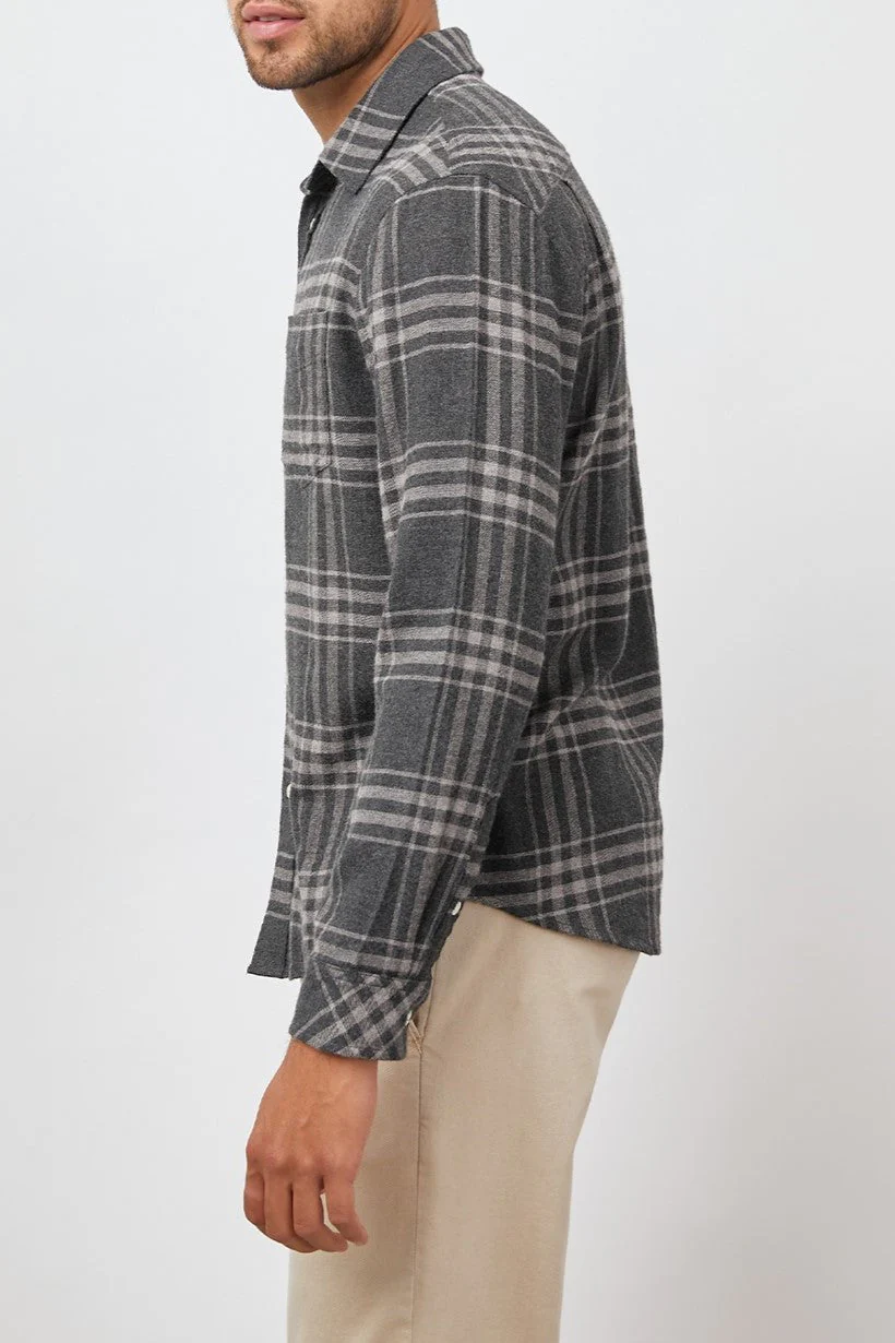 LENNOX SHIRT - CHARCOAL WRAITH MELANGE - Image 4