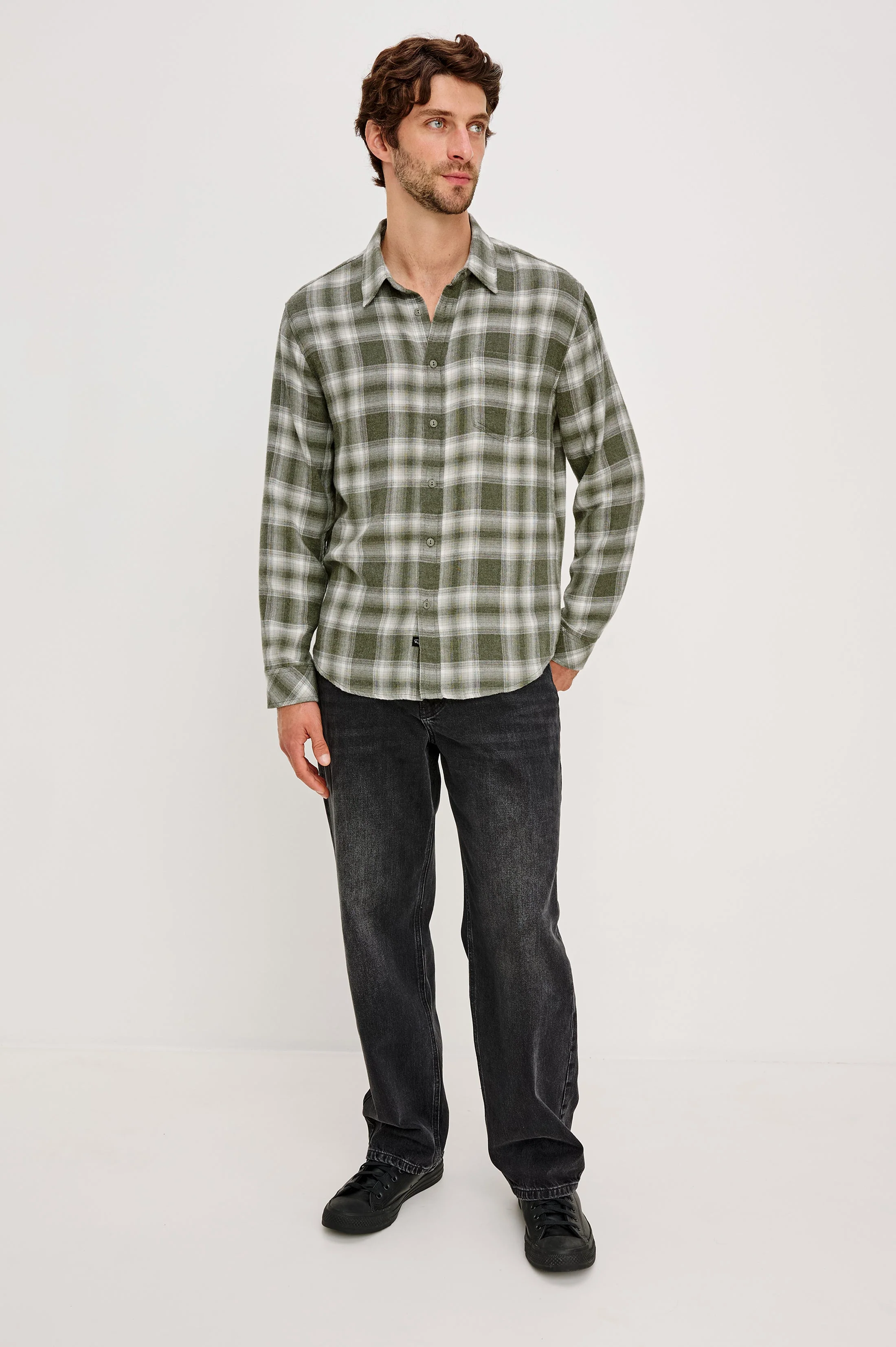 LENNOX SHIRT - DEEP MEADOW WHITE - Image 3