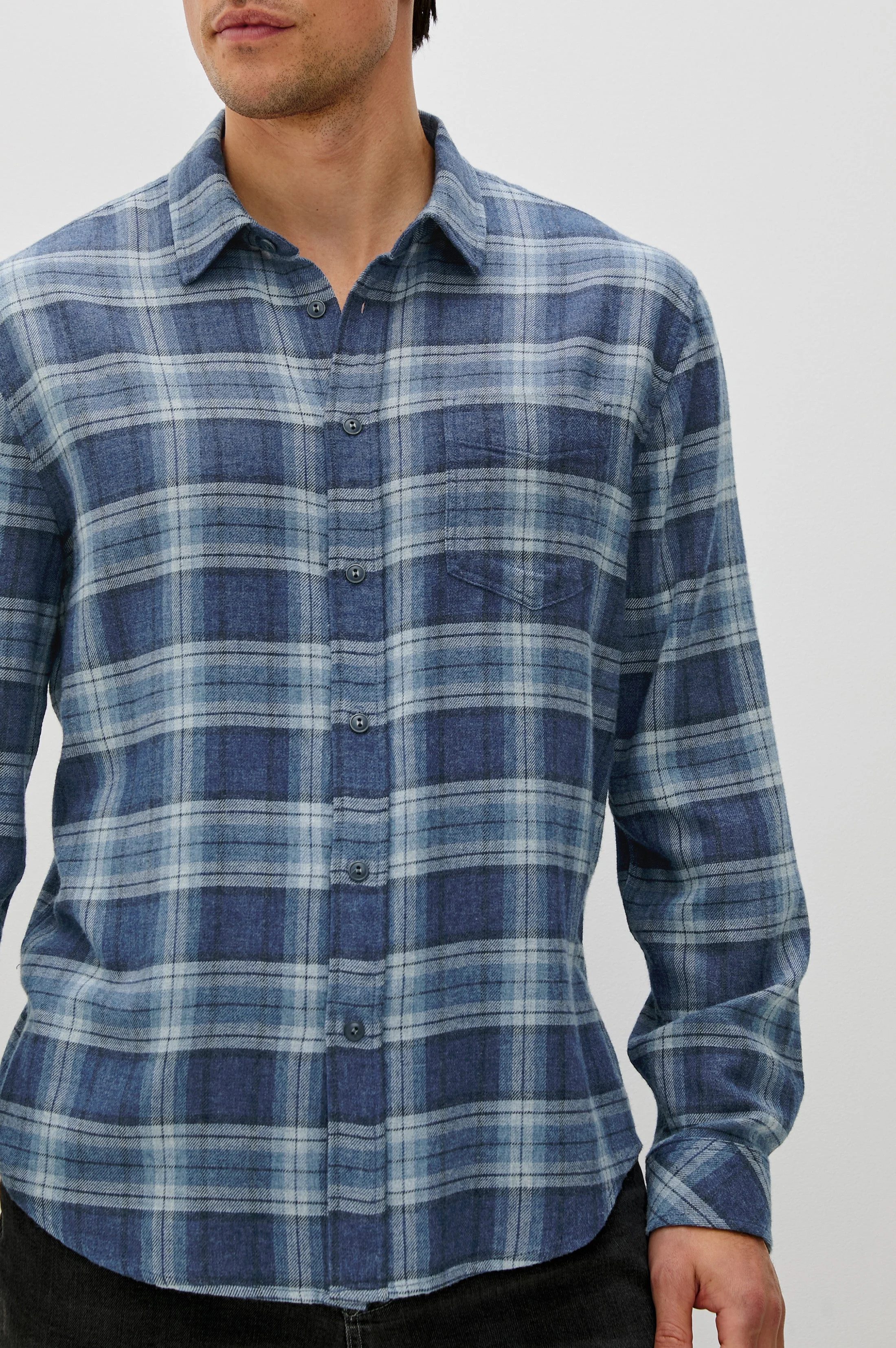LENNOX SHIRT - INKWELL MELANGE - Image 2